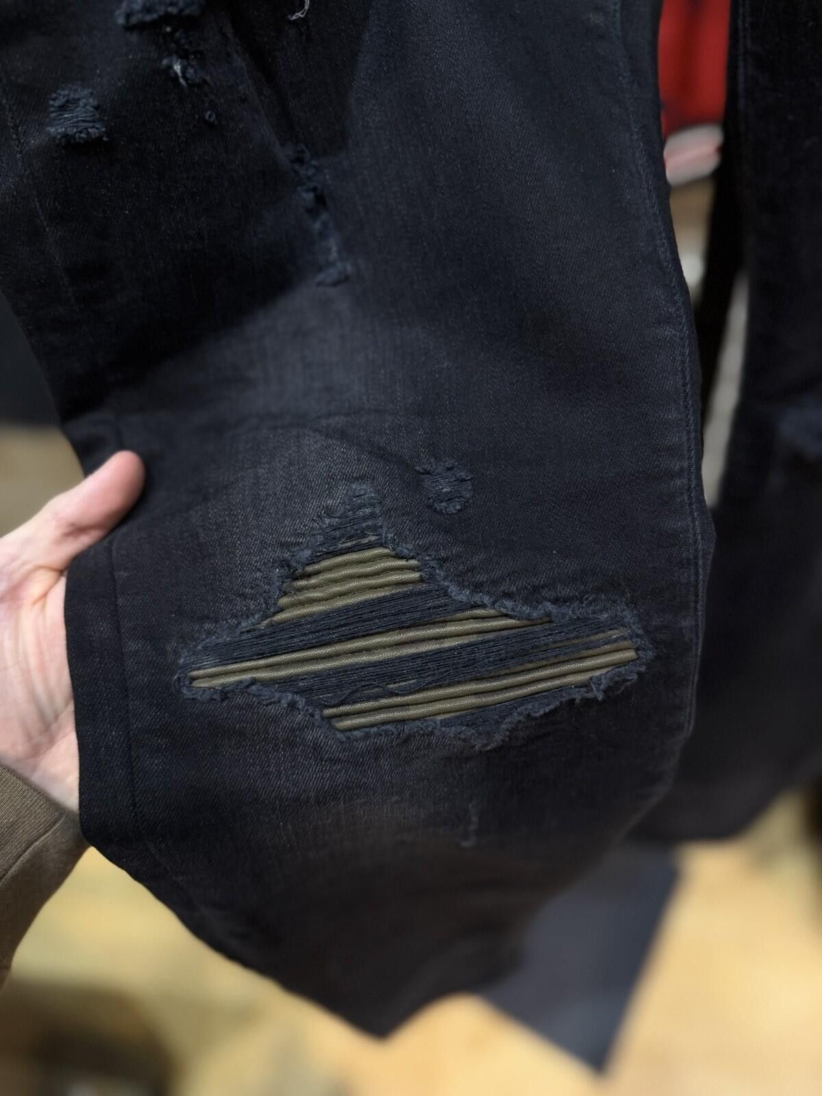 Amiri Size 36 - Amiri Black Camo Logo Jeans 100% Authentic Quick Size US 36 / EU 52 - 6 Thumbnail