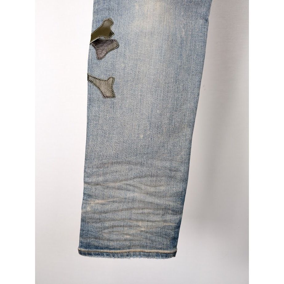 Amiri o1rshd1 Q:2 / Camo Bones Jeans in Clay Indigo Size US 36 / EU 52 - 15 Thumbnail