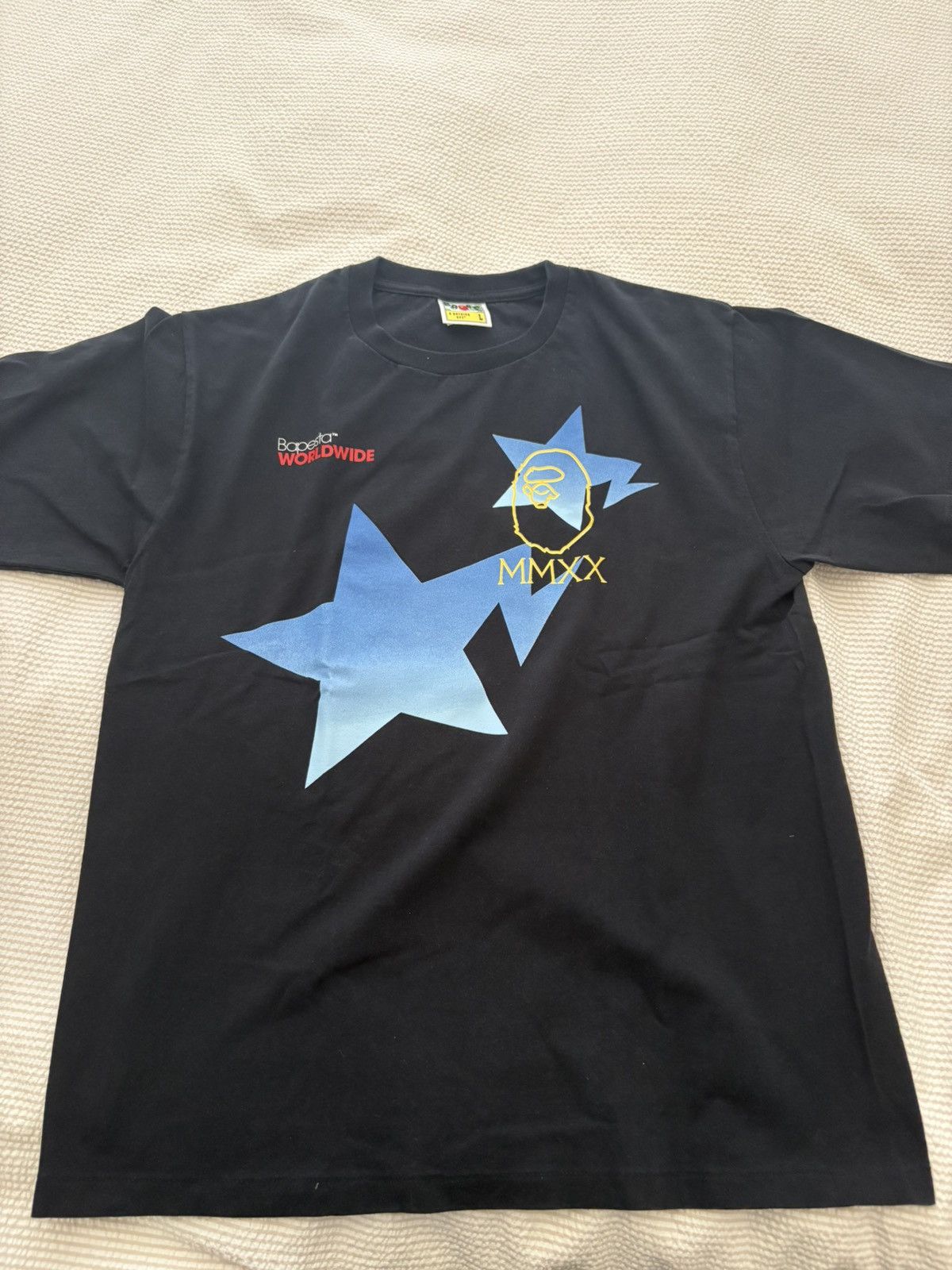 Bape Bape x Bapesta Worldwide Tee Size US L / EU 52-54 / 3 - 3 Thumbnail