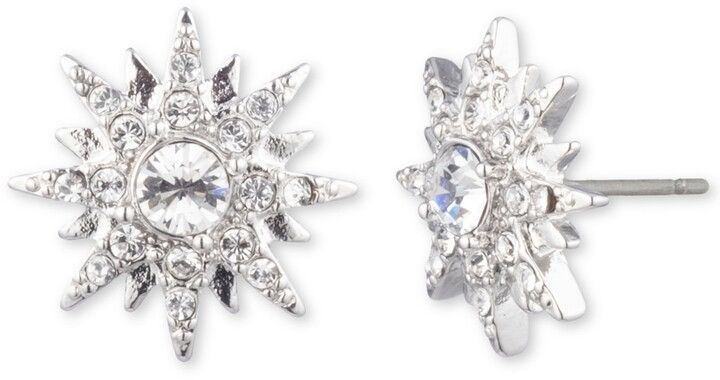 image of Avant Garde x Givenchy Star Earrings in Silver, Men's