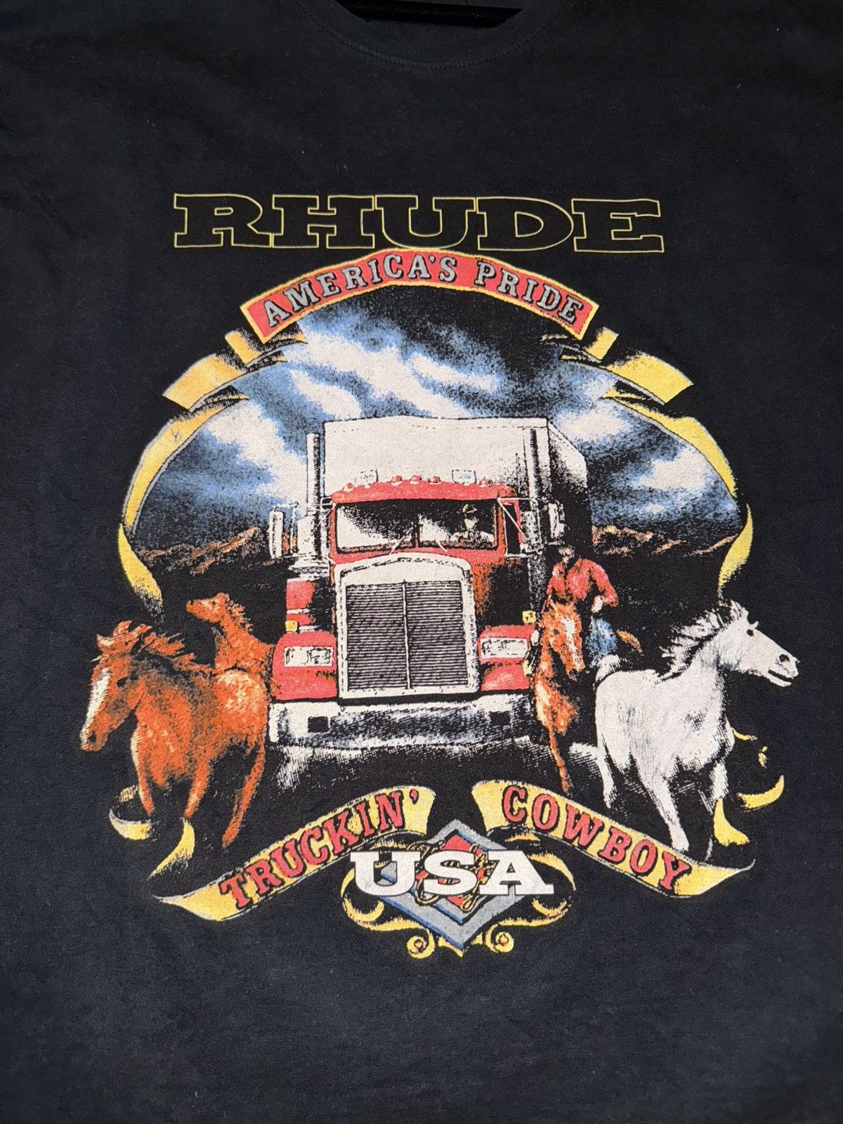 Rhude Rhude Truckin Cowboy Long Sleeve T-Shirt Size US L / EU 52-54 / 3 - 2 Thumbnail