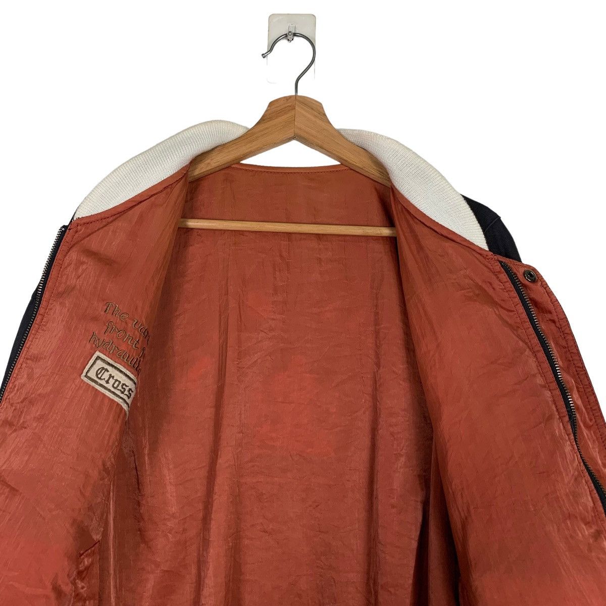 Japanese Brand CROSS BREED Big Logo Reversible Bomber Jacket #0118-C7 Size US L / EU 52-54 / 3 - 15 Thumbnail