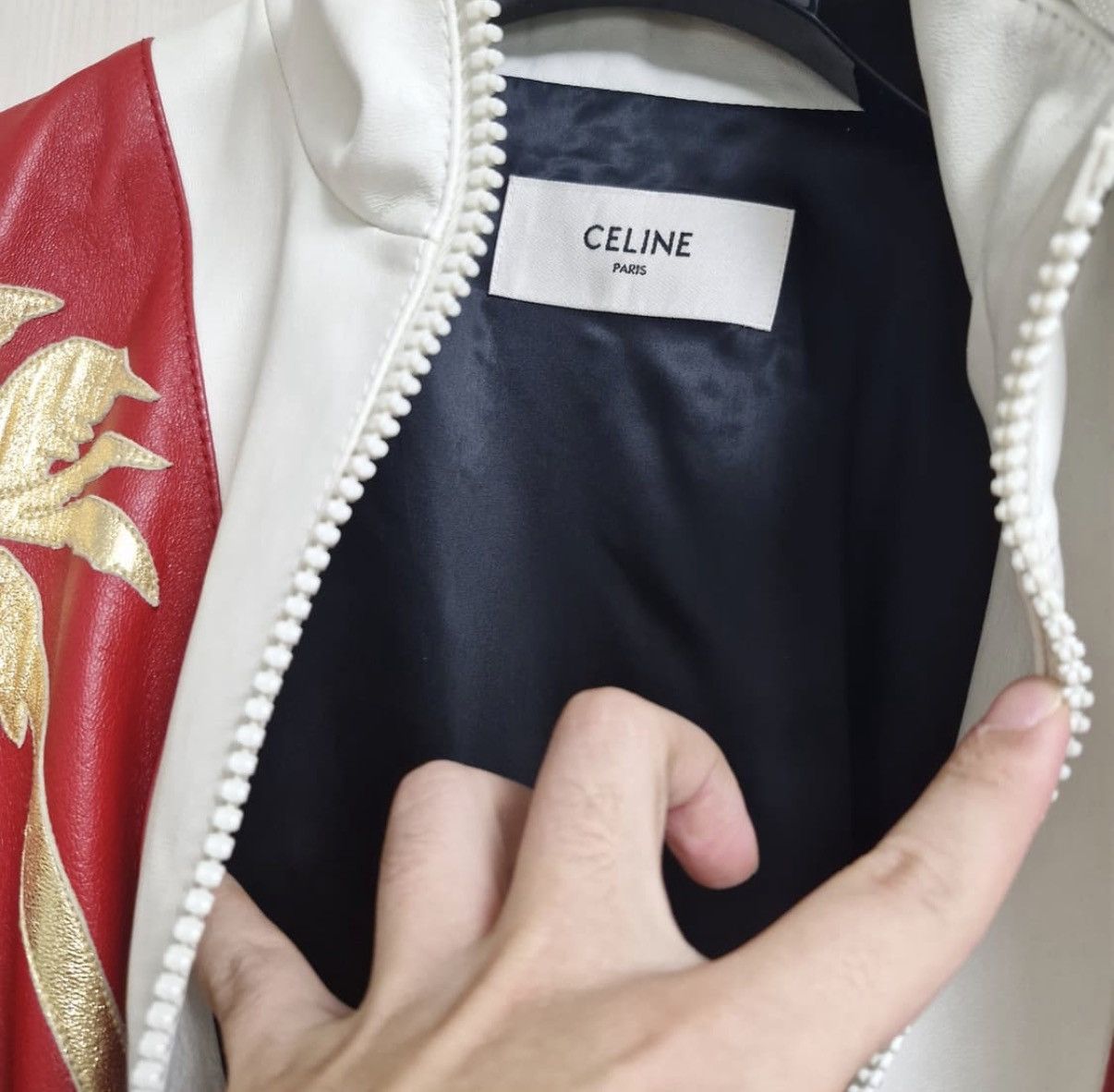 Celine Celine 21SS dancing kid loose raglan leather jacket sz50 Size US M / EU 48-50 / 2 - 5 Thumbnail