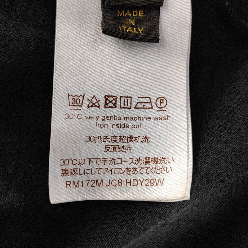 Louis Vuitton Black Cotton Short Sleeve T-Shirt 0089