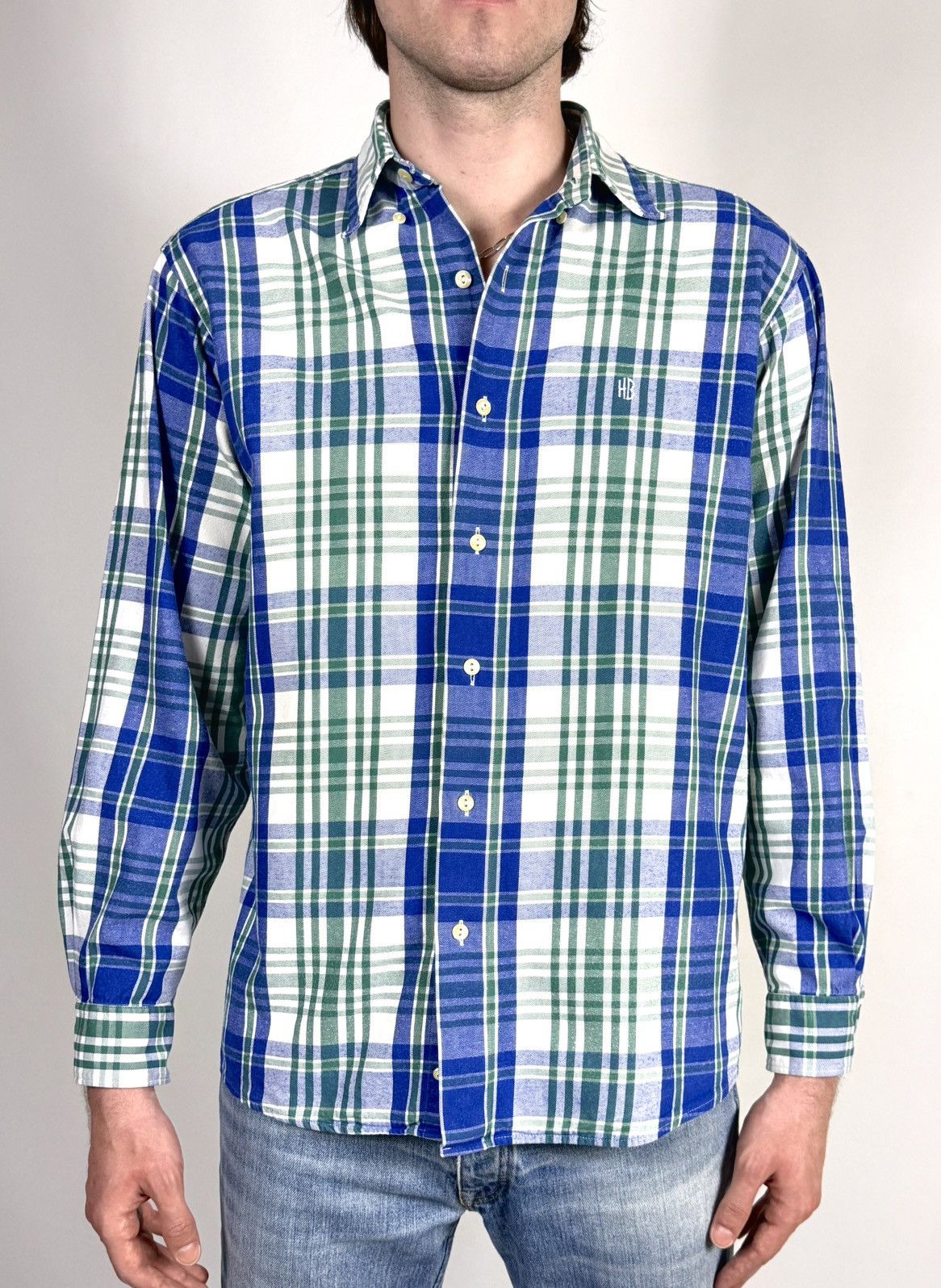 Hugo Boss Vintage 90s Hugo Boss Check Flannel Shirt Size US XL / EU 56 / 4 - 1 Thumbnail