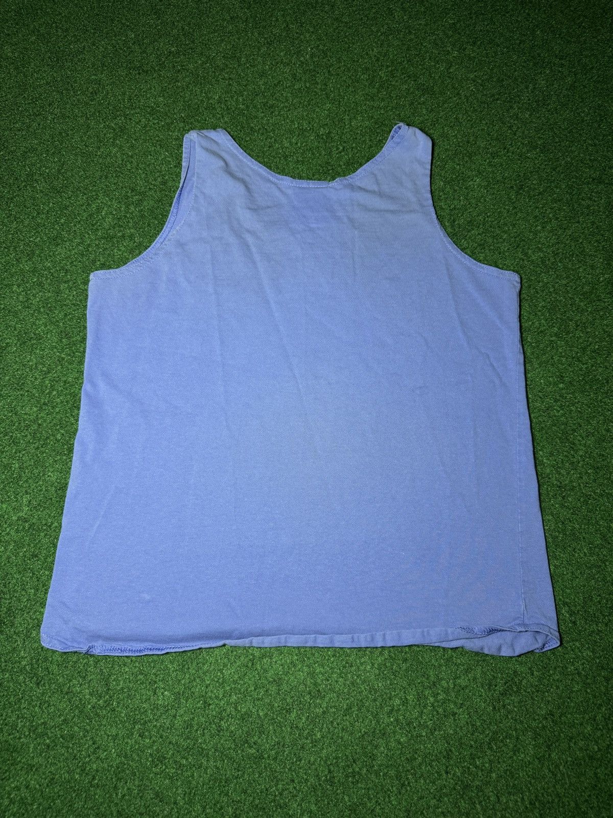 Champion × Vintage Vintage 90s Champion Womens Med Crop Blue Tank Top Size M / US 6-8 / IT 42-44 - 4 Thumbnail