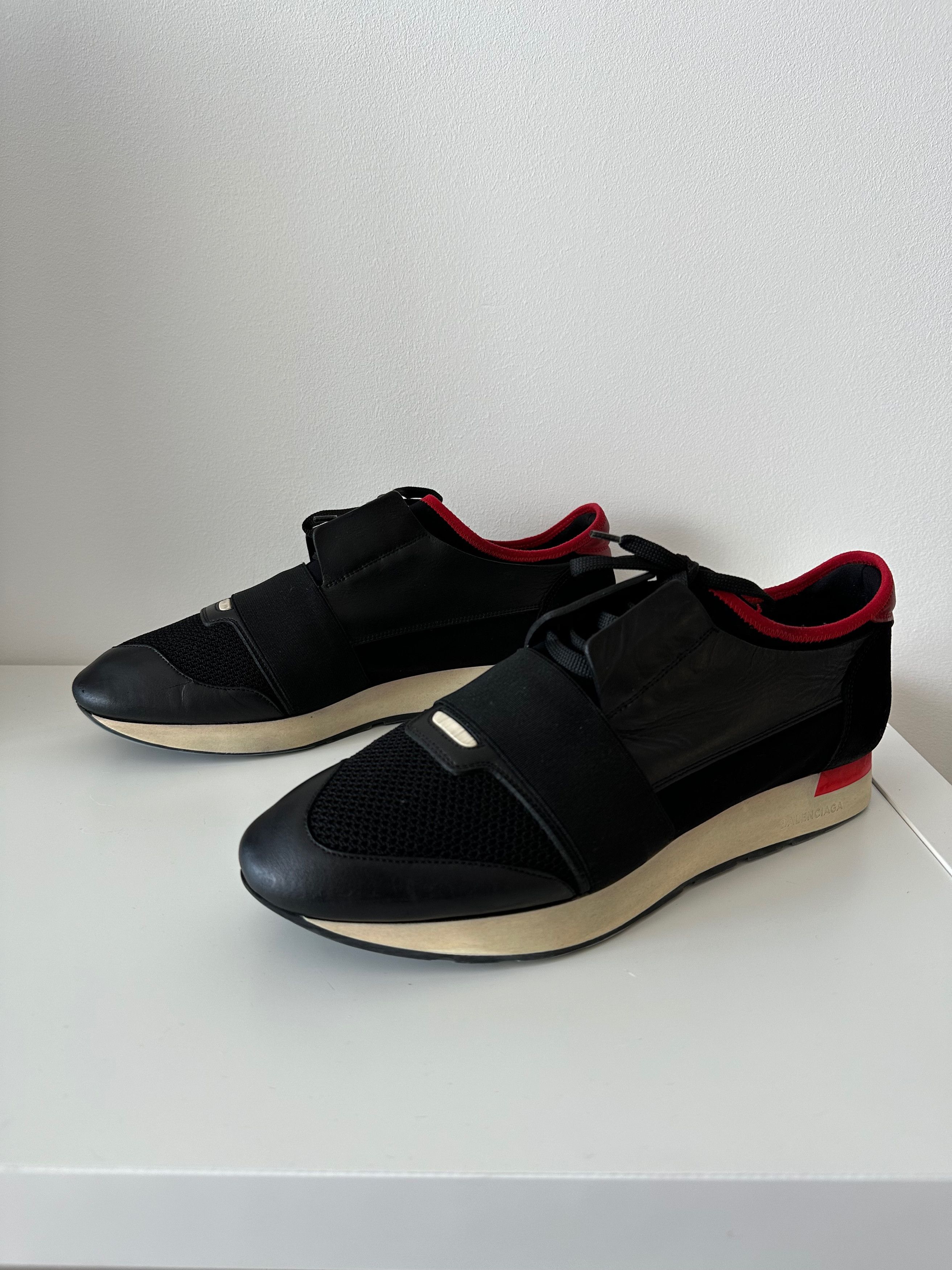 Balenciaga BALENCIAGA Race sneakers low top Size US 10.5 / EU 43-44 - 1 Thumbnail
