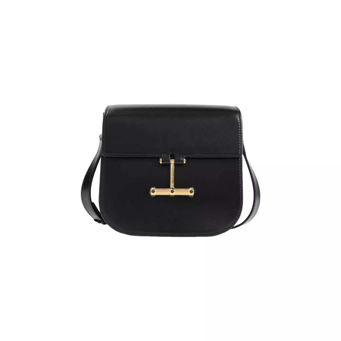 Tom Ford Tom Ford Mini Tara Black Leather Shoulder Bag New Size ONE SIZE - 1 Thumbnail