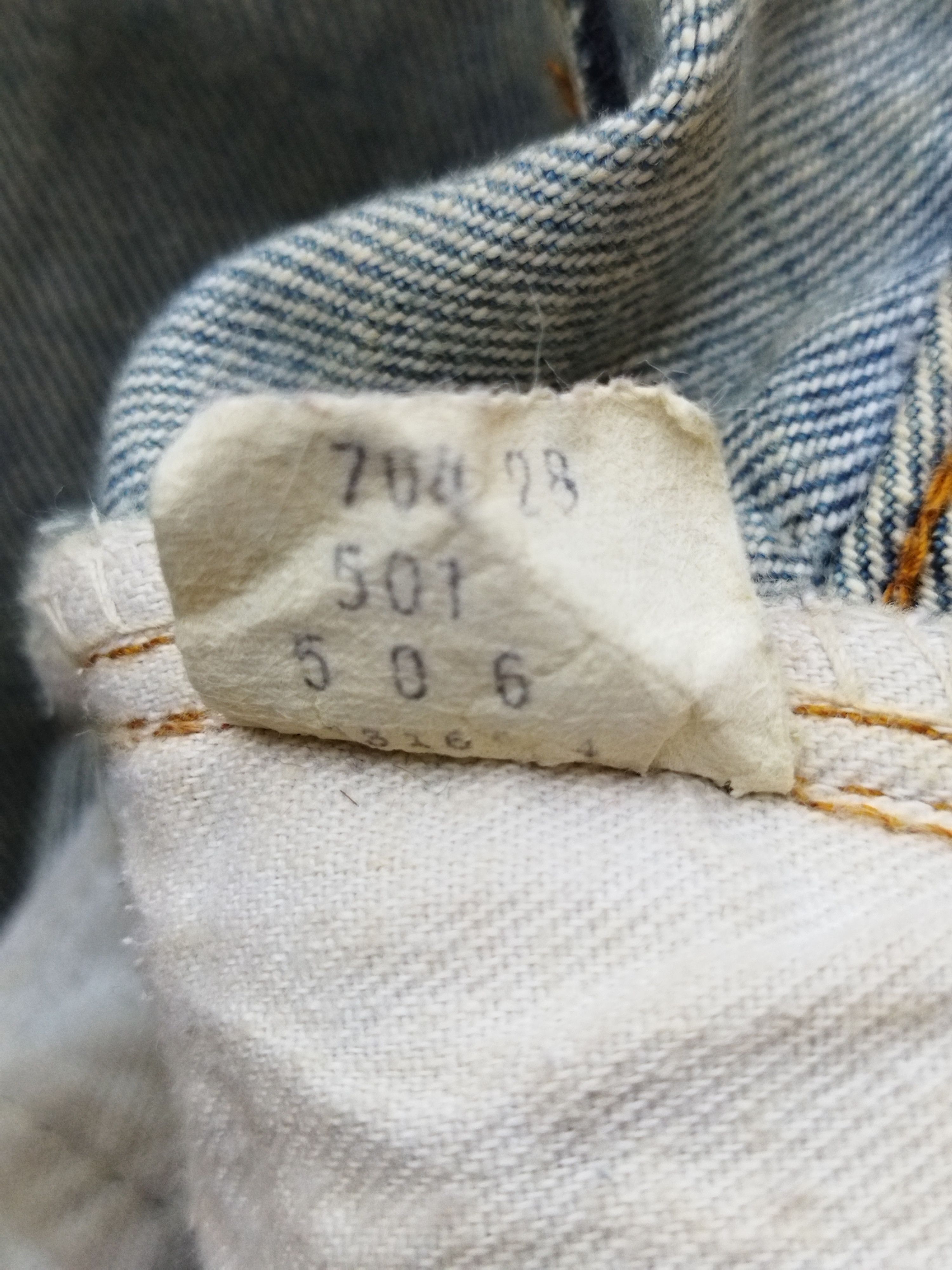 Levi's Vintage 70s Levis 501 66 Late Selvedged Jeans Size US 31 - 12 Thumbnail