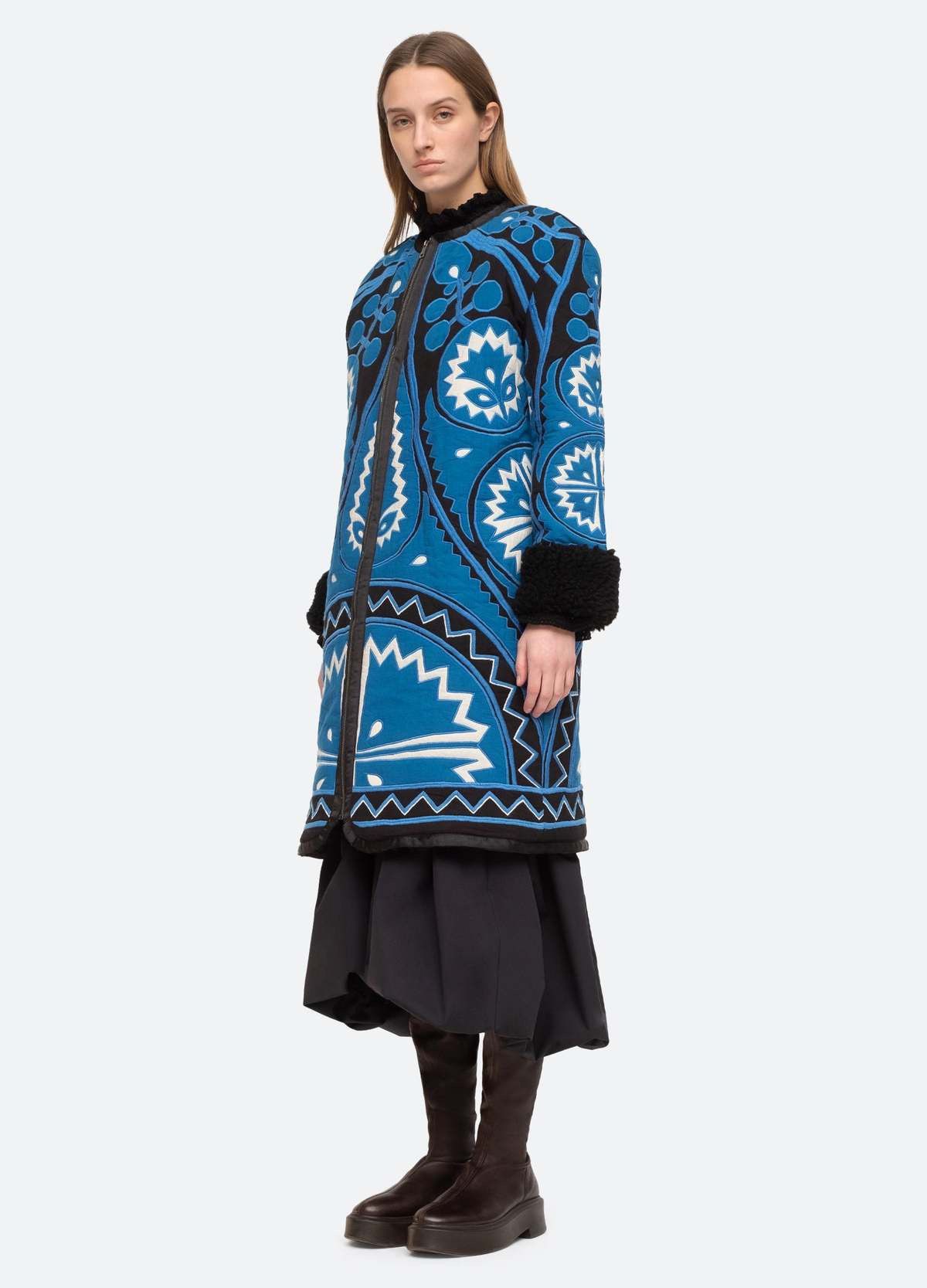 Sea New York Sea New York Gael Appliqué Coat NWT Size XS / US 0-2 / IT 36-38 - 2 Thumbnail