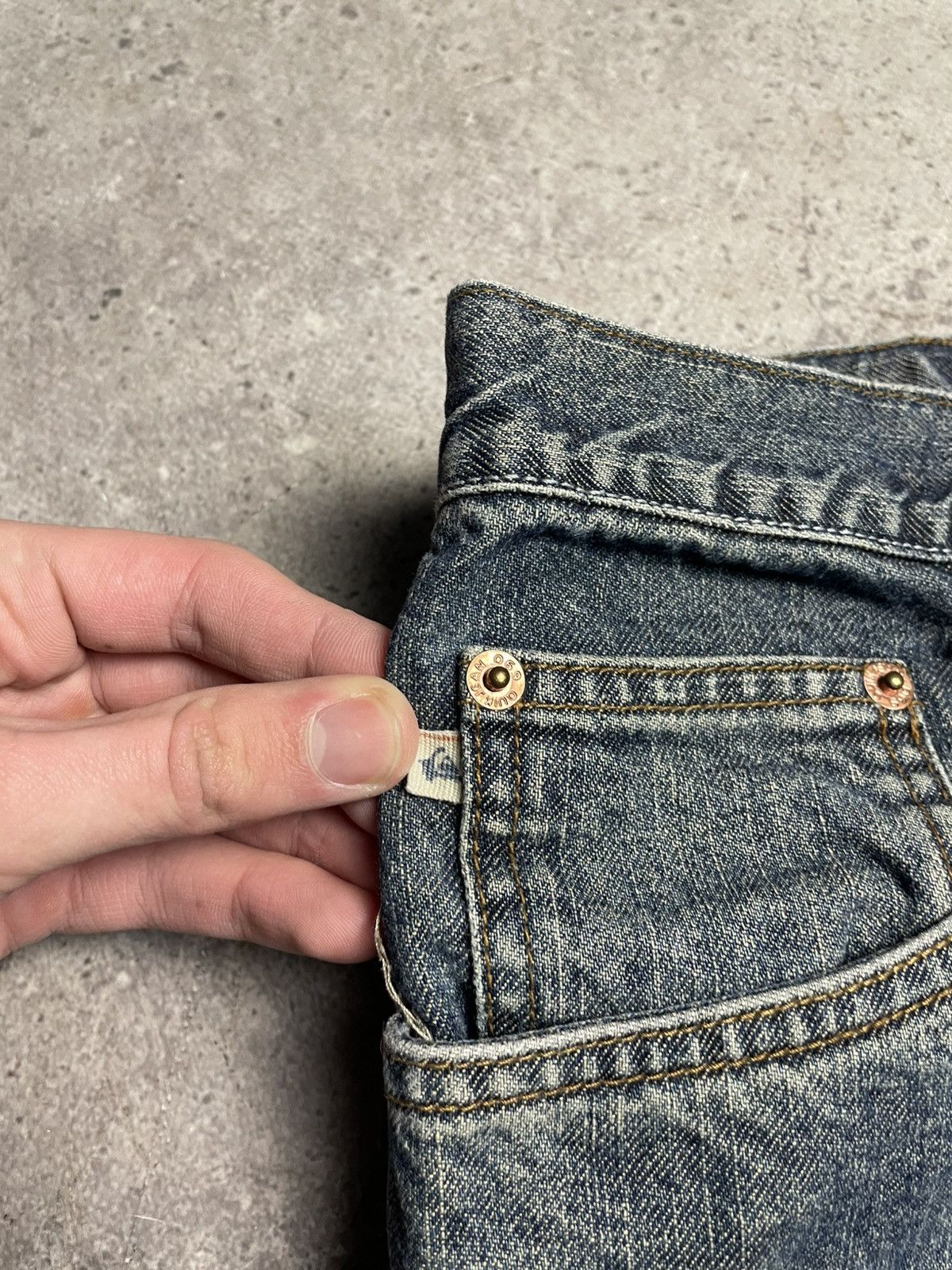 Quicksilver Vintage Quicksilver Skate Baggy Grey Denim Jeans 34 Size US 34 / EU 50 - 13 Thumbnail