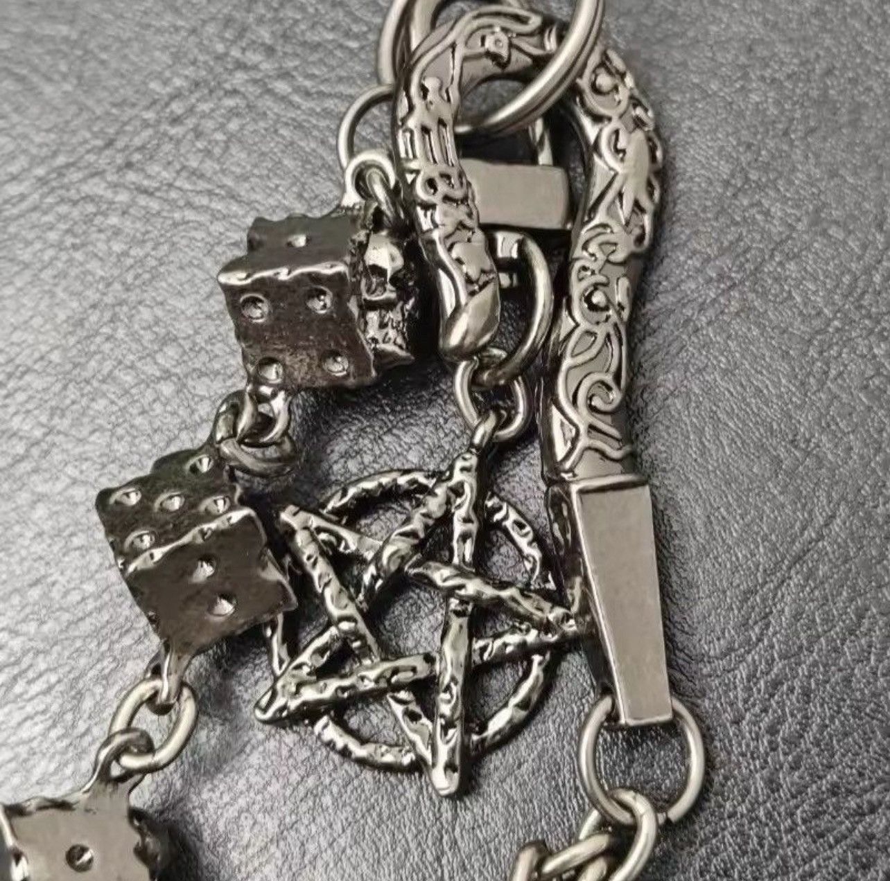 Japanese Brand Dice Motor Rock Wallet Chain Size ONE SIZE - 5 Thumbnail
