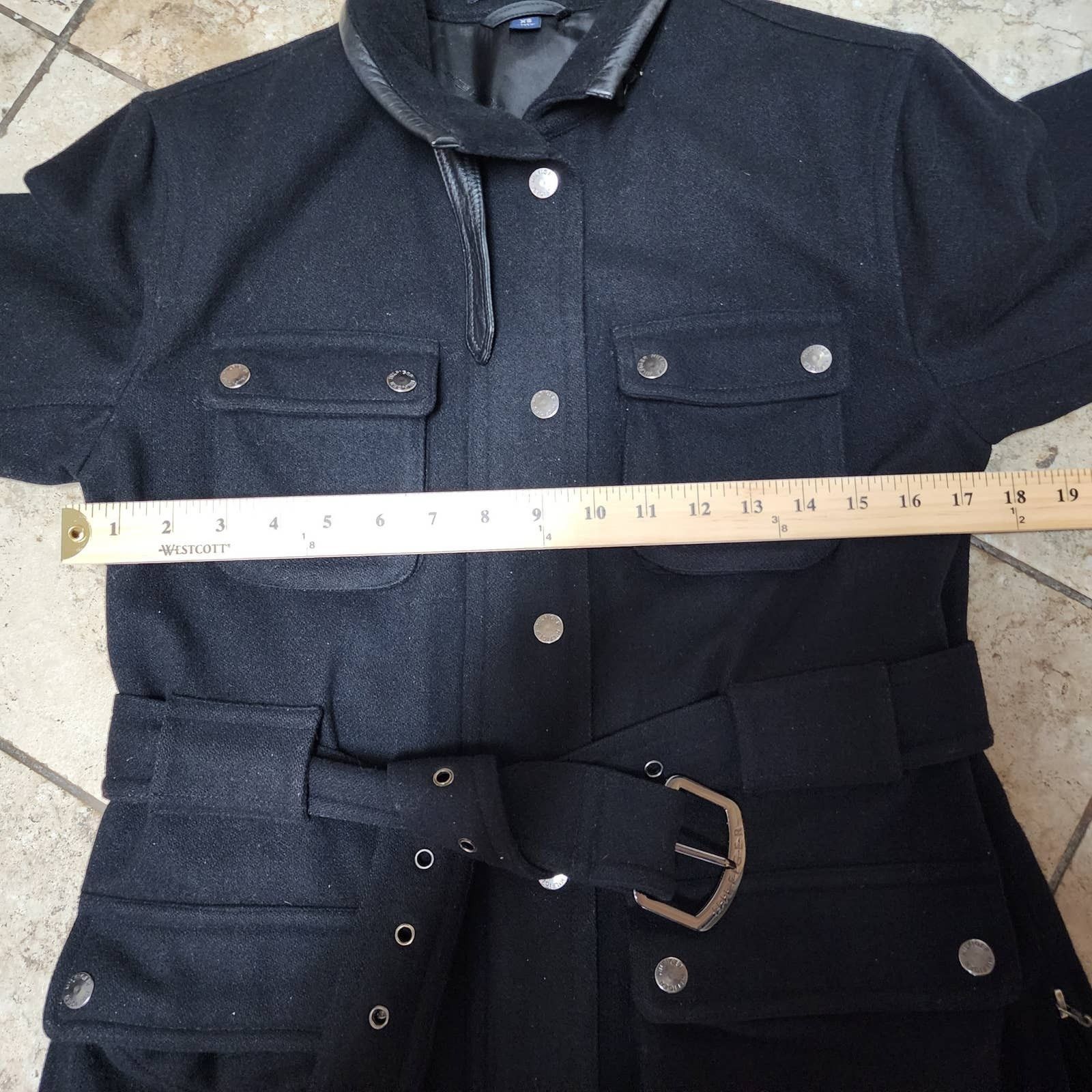 Tommy Hilfiger Vintage Women's Hilfiger Belted Wool Coat size XS Size XS / US 0-2 / IT 36-38 - 6 Thumbnail