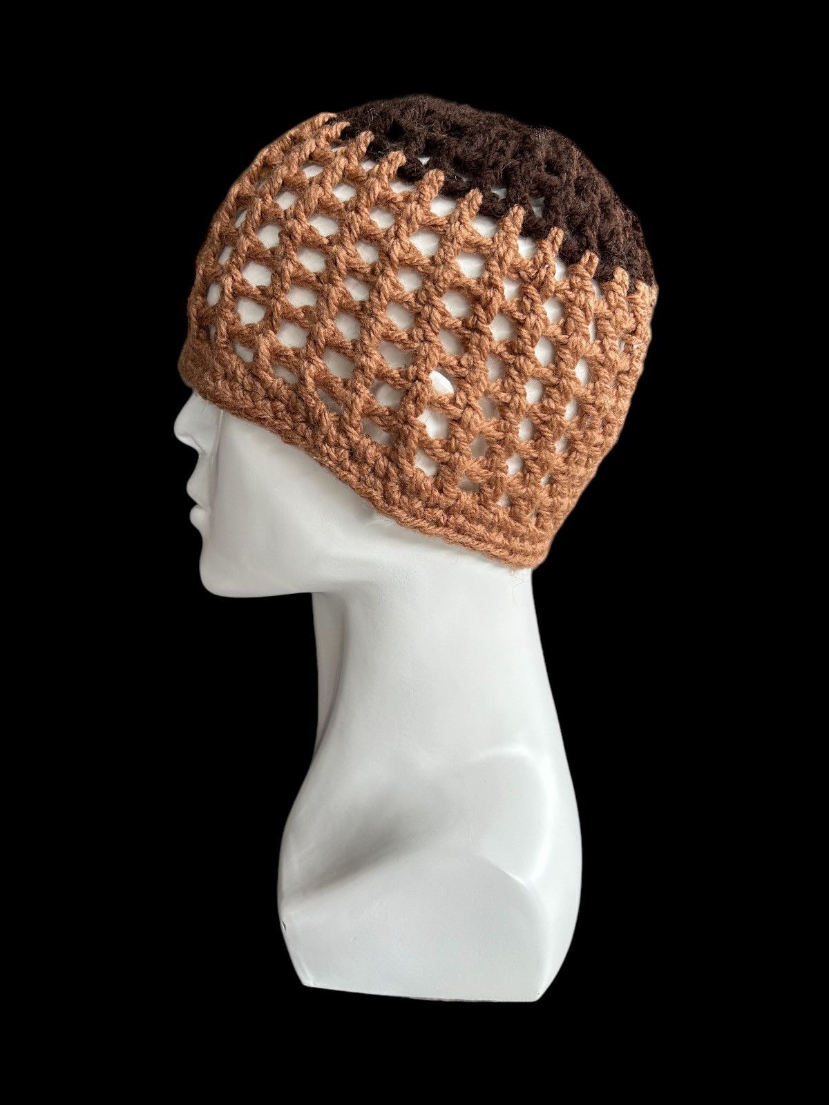 Japanese Brand × Kapital × Vintage Crochet Knitted Handmade Beanie Hats Rare☠️☠️ Size ONE SIZE - 2 Thumbnail