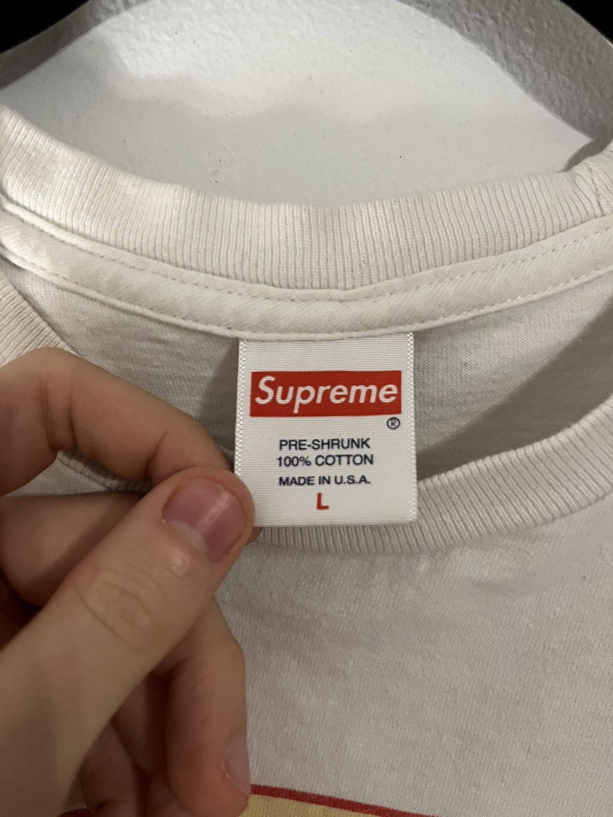 Supreme Supreme Bear Tee White Size US L / EU 52-54 / 3 - 3 Thumbnail