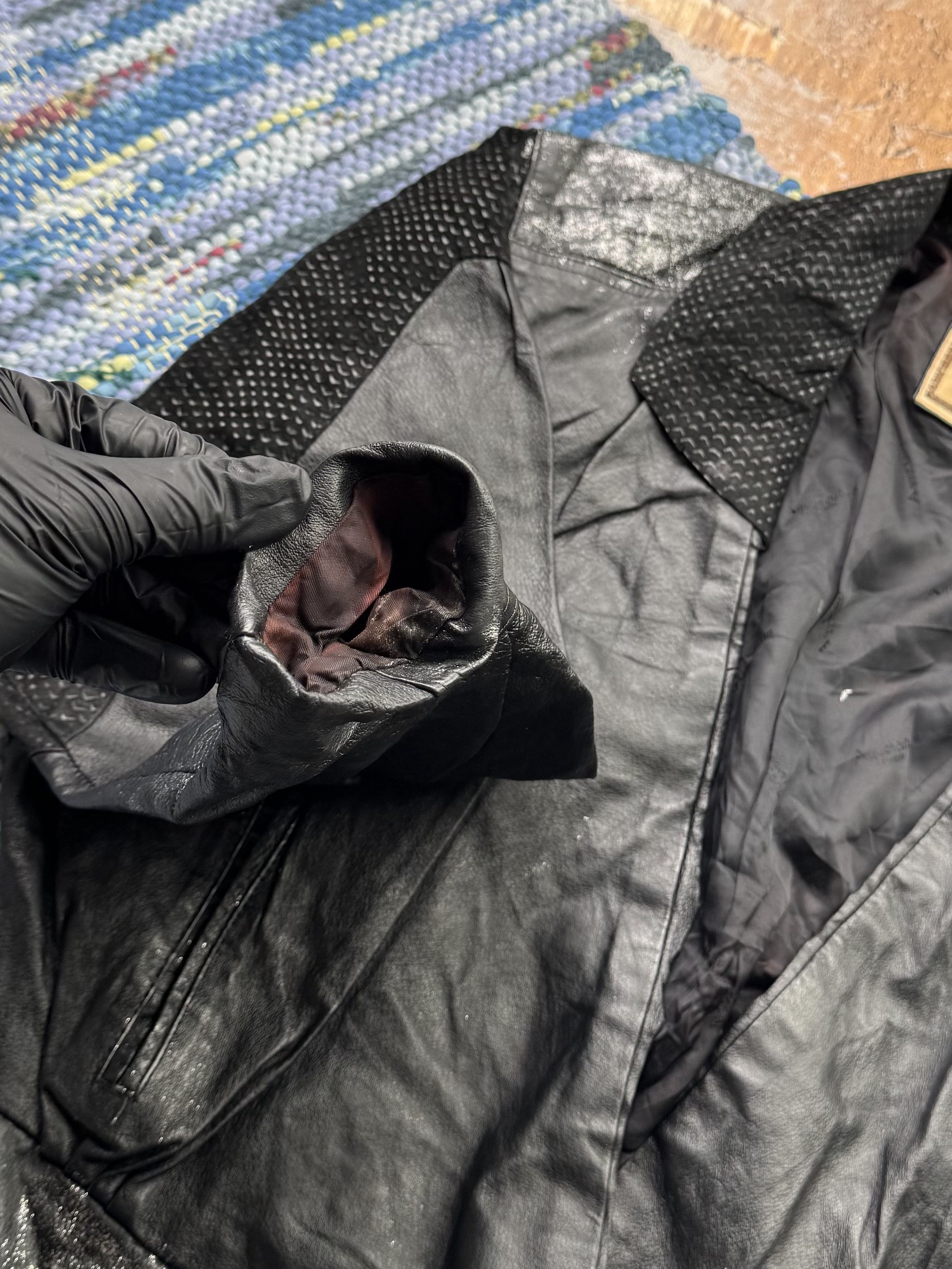 Japanese Brand Vintage 80's Leather Jacket A241(25)D15 Size M / US 6-8 / IT 42-44 - 4 Thumbnail