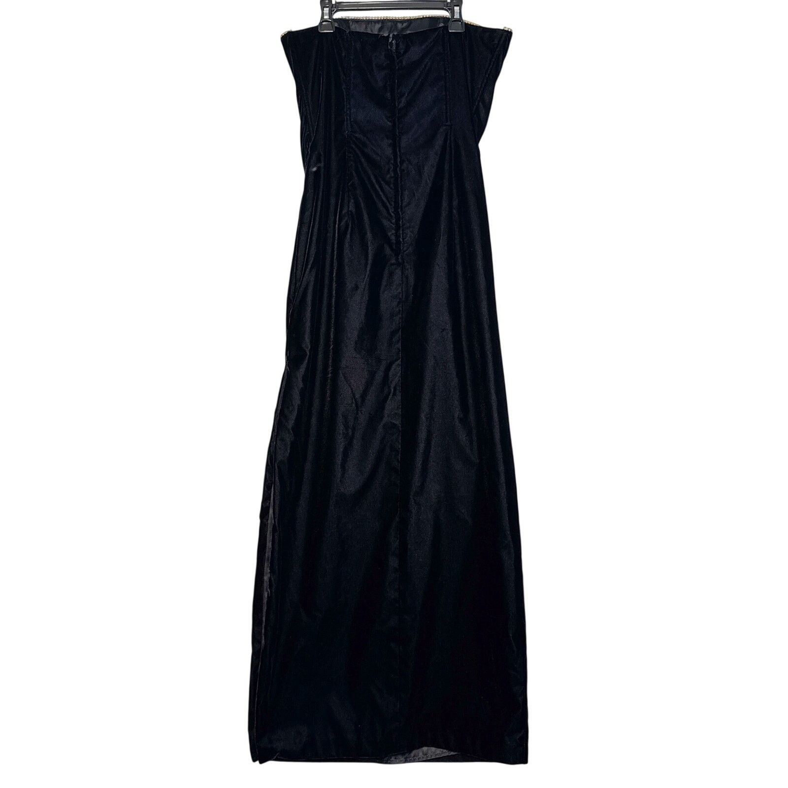 Jessica McClintock × Vintage Jessica McClintock Gunne Sax Black Velvet Evening Gown Sz 9 Size M / US 6-8 / IT 42-44 - 15 Thumbnail