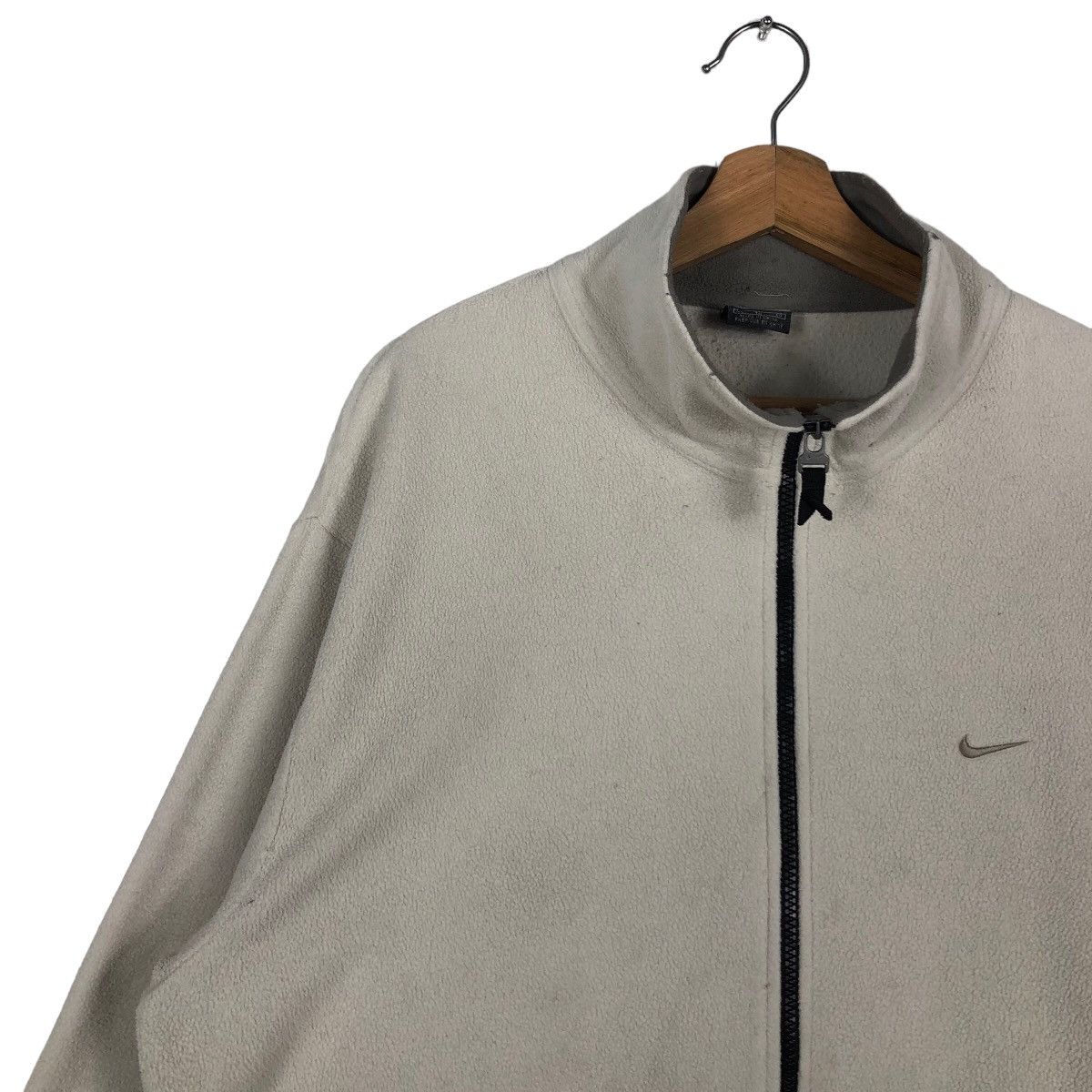 Nike × Vintage 🔥90’s Vintage Nike Zipper Fleece Jacket Size US XL / EU 56 / 4 - 6 Thumbnail