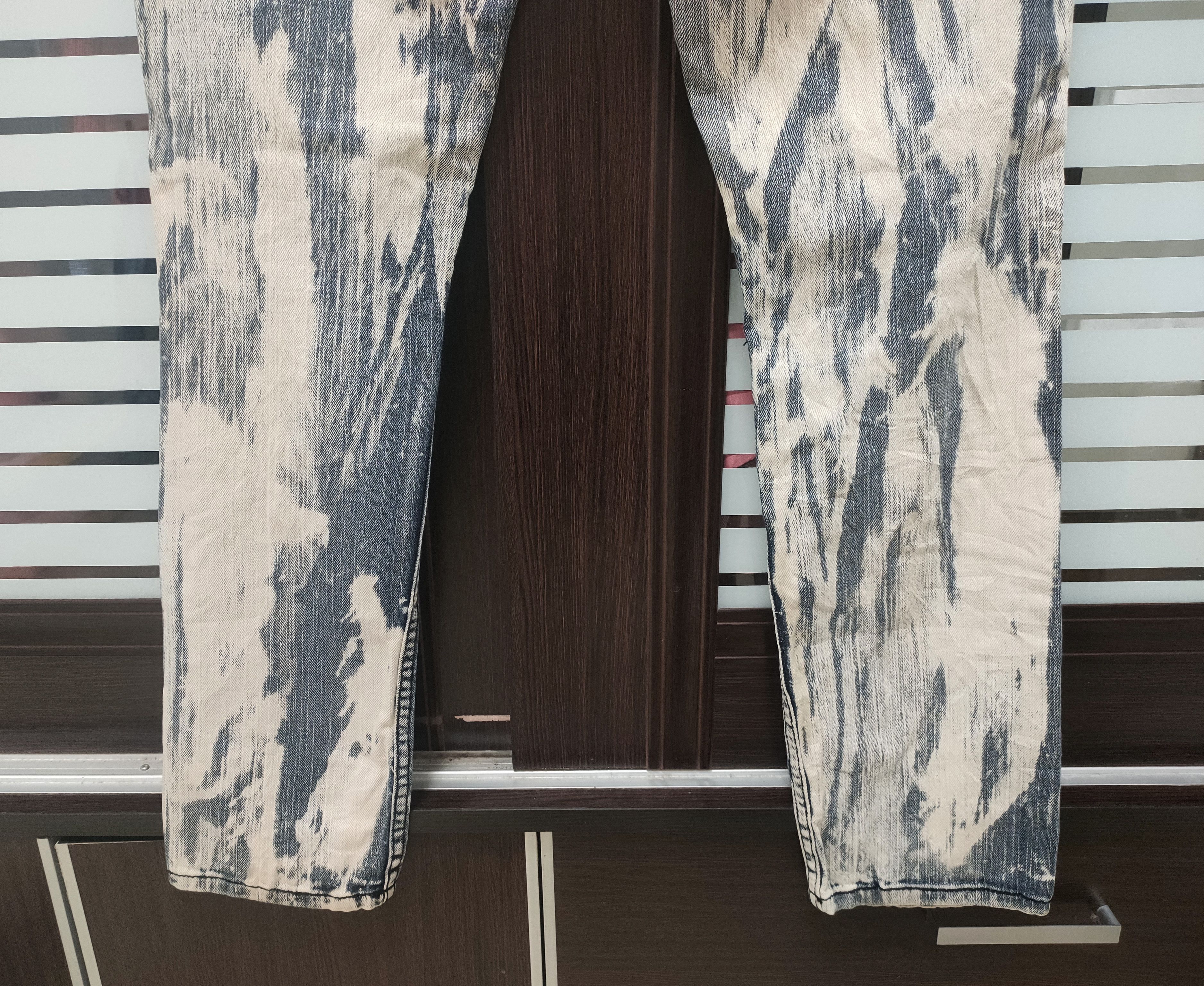If Six Was Nine 🔥 Distressed Thrill Streetwear Slim Fit Jeans🔥 Size US 35 - 4 Thumbnail