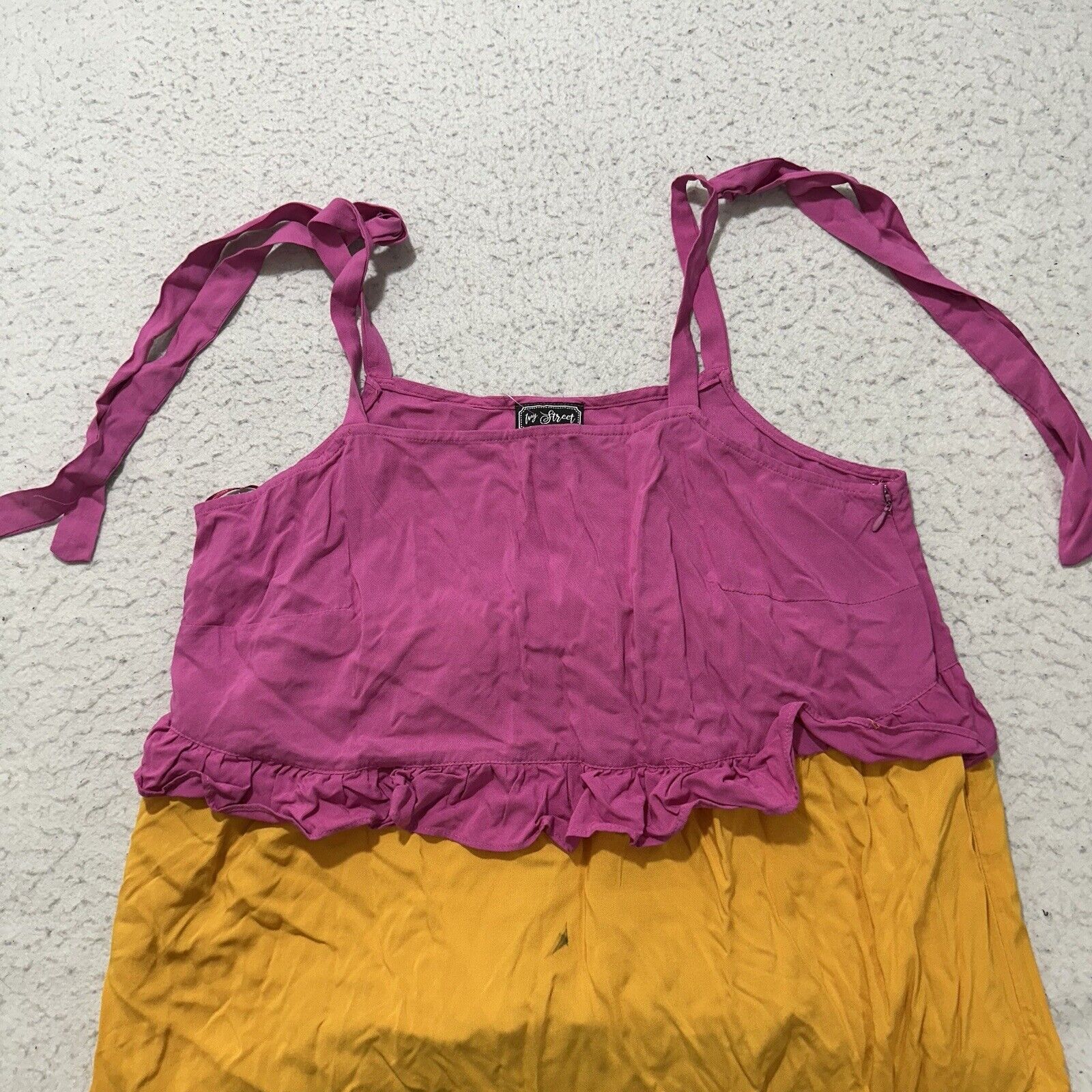 Other Ivy Street 1X Pink Colorful Tiered Maxi Sundress Sleeveless Size XL / US 12-14 / IT 48-50 - 2 Thumbnail