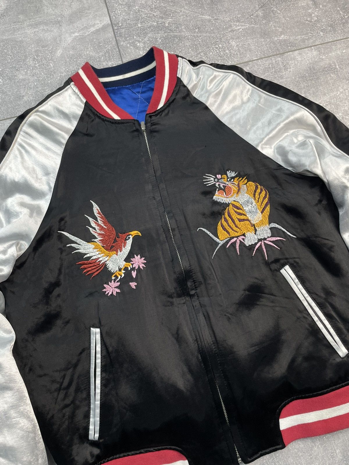 Japanese Brand Vintage Sukajan Souvenir Jacket Eagle Dragon Bomber Size M / US 6-8 / IT 42-44 - 6 Thumbnail