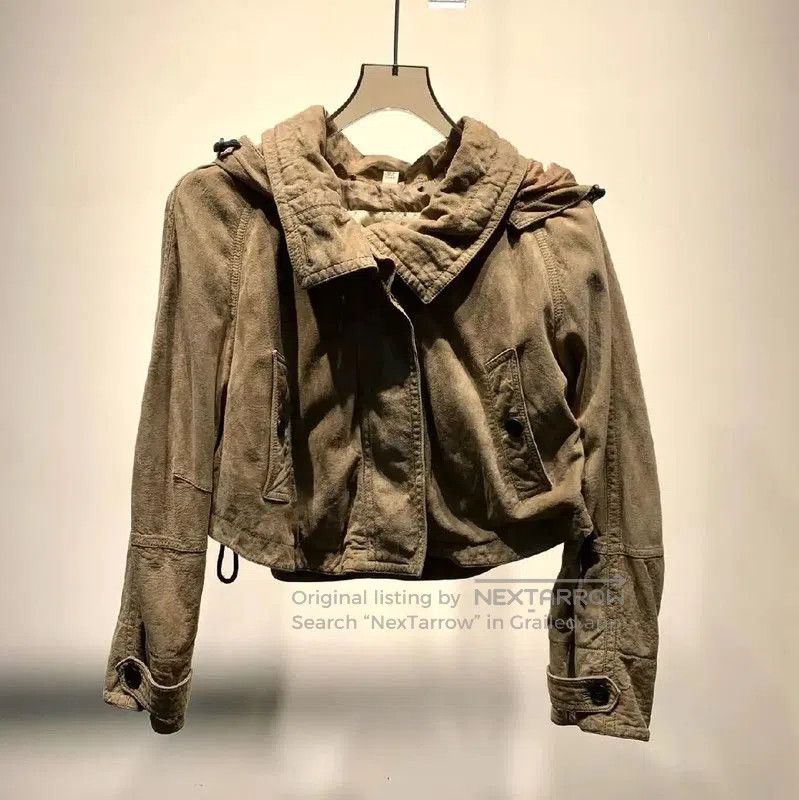 Burberry Burberry Khaki Women's Leather Trench Coat. Size XXS / US 00 / IT 34 - 1 Thumbnail