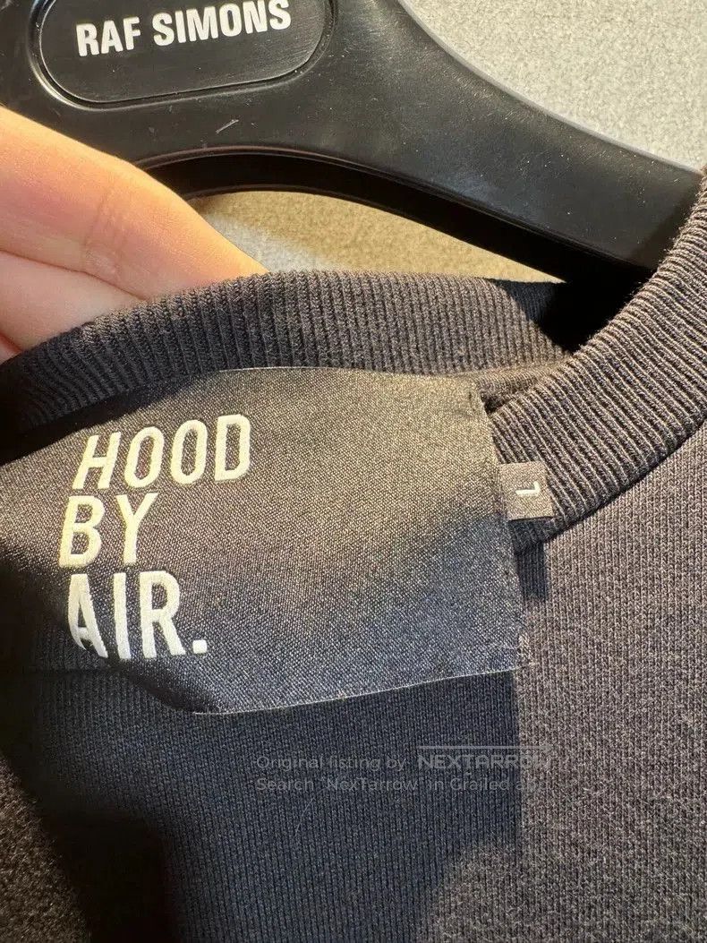 Hood By Air Unique Oversized Hoodie with Zip Sleeves. Size US L / EU 52-54 / 3 - 4 Thumbnail