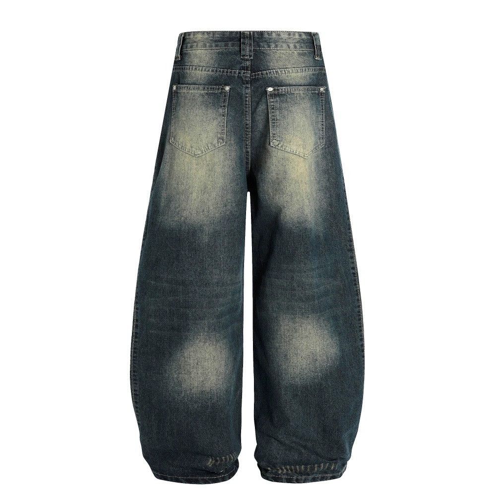Vintage Men's vintage distressed gradient washed scimitar jeans Size US 32 / EU 48 - 2 Thumbnail