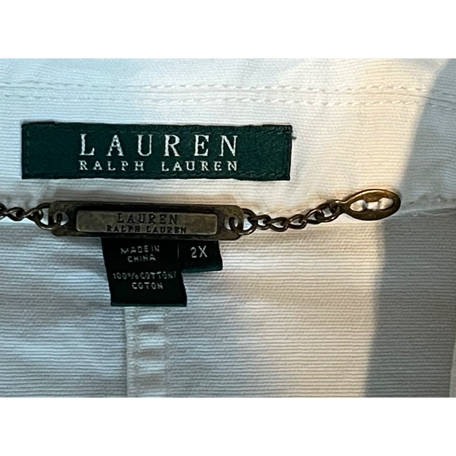 Ralph Lauren Lauren Ralph Lauren White Military Jacket Women's 2XL Cotton Solid Button Accents Size XXL / US 16-18 / IT 52-54 - 5 Thumbnail