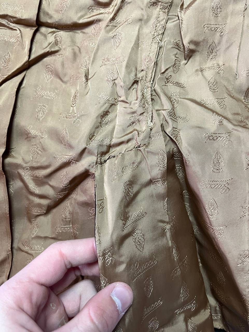 Gucci Vintage GUCCI Leather Jacket Blazer Brown IT 44 Womens 80s Size M / US 6-8 / IT 42-44 - 10 Thumbnail
