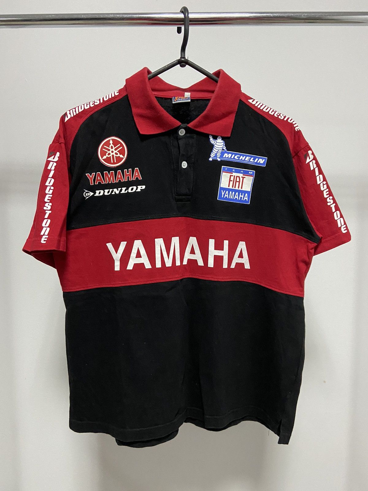 Vintage × Yamaha Yamaha racing polo T-shirt Vintage big logo Size US L / EU 52-54 / 3 - 3 Thumbnail