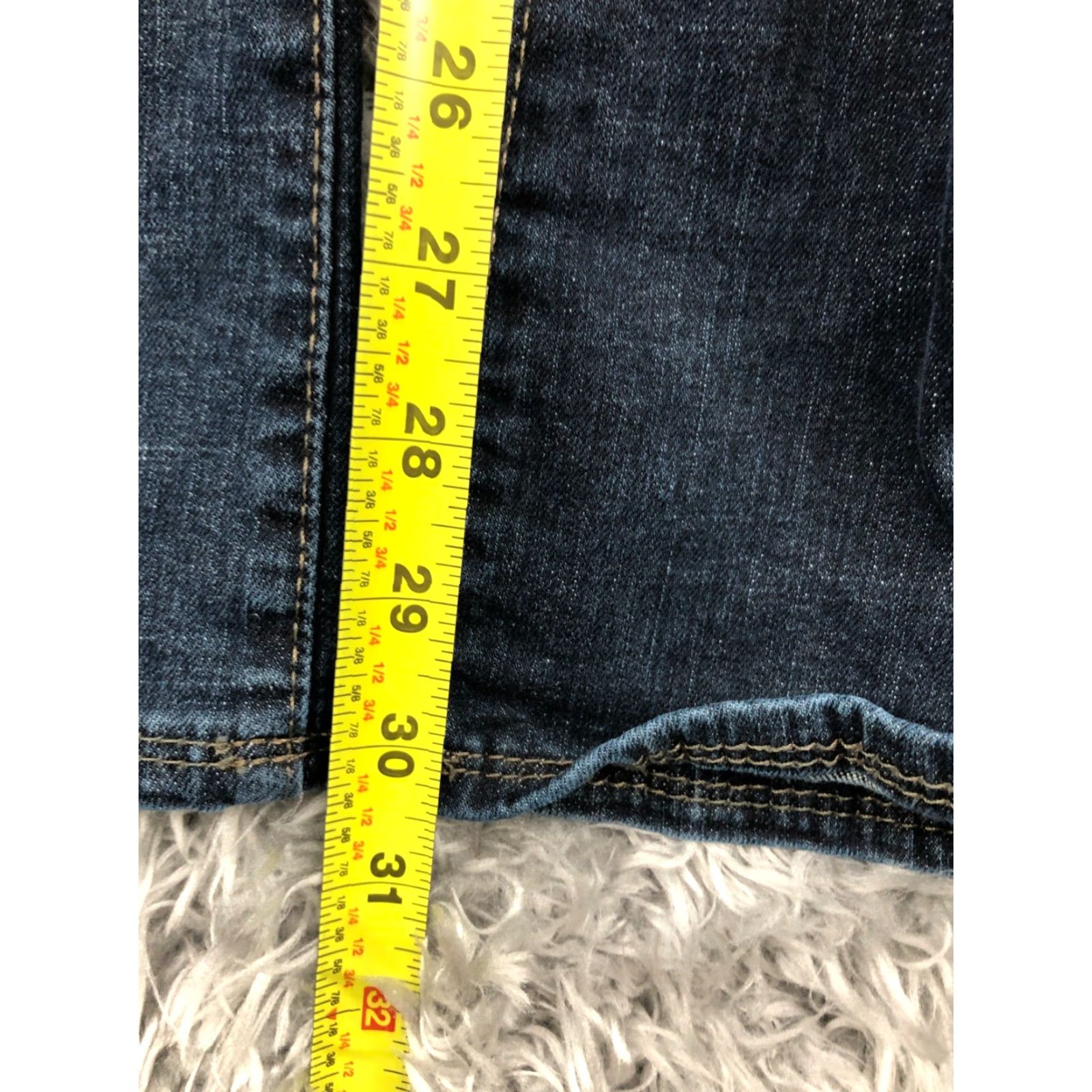 Lee Lee Jeans Bootcut Womens Size 18 31in Inseam Dark Wash Blue Stretch Regular Waist 36in Lee Sinfully Soft Size 40" / US 18 - 3 Thumbnail