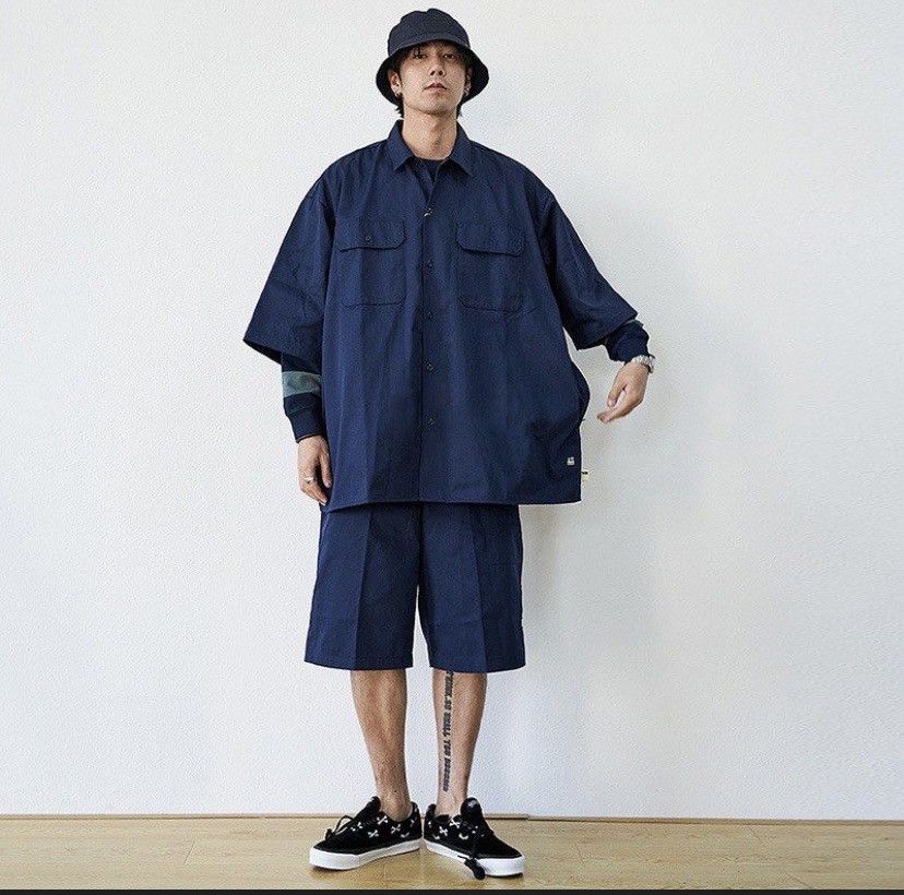 Beams Japan BEAMS JAPAN X SSZ X AH AU20 OVERSIZED SHIRT Size US XL / EU 56 / 4 - 2 Thumbnail