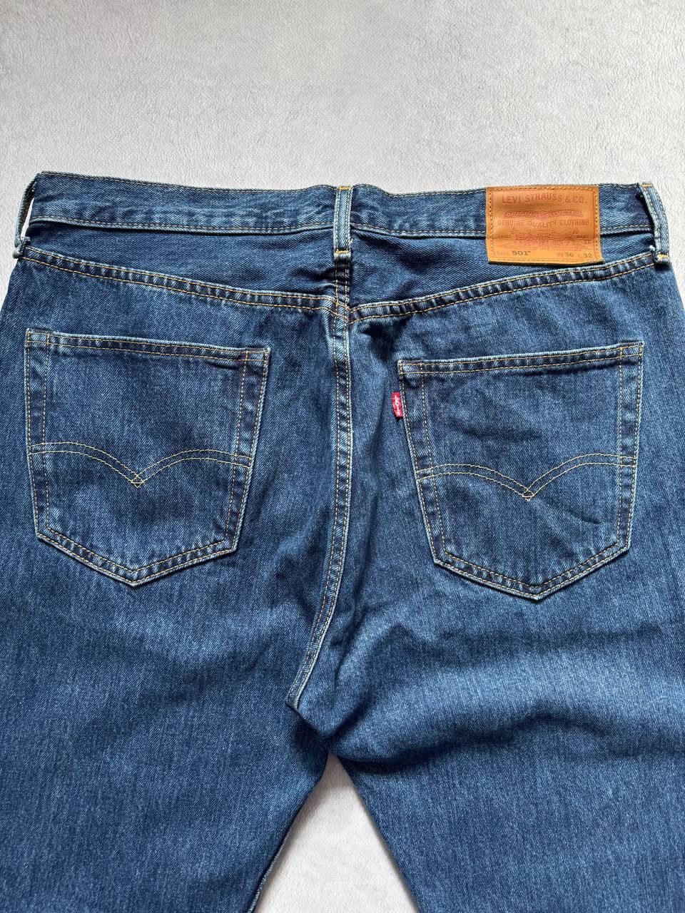 Levi's Levi's 501 Blue Denim Jeans size 36x32 Size US 36 / EU 52 - 3 Thumbnail