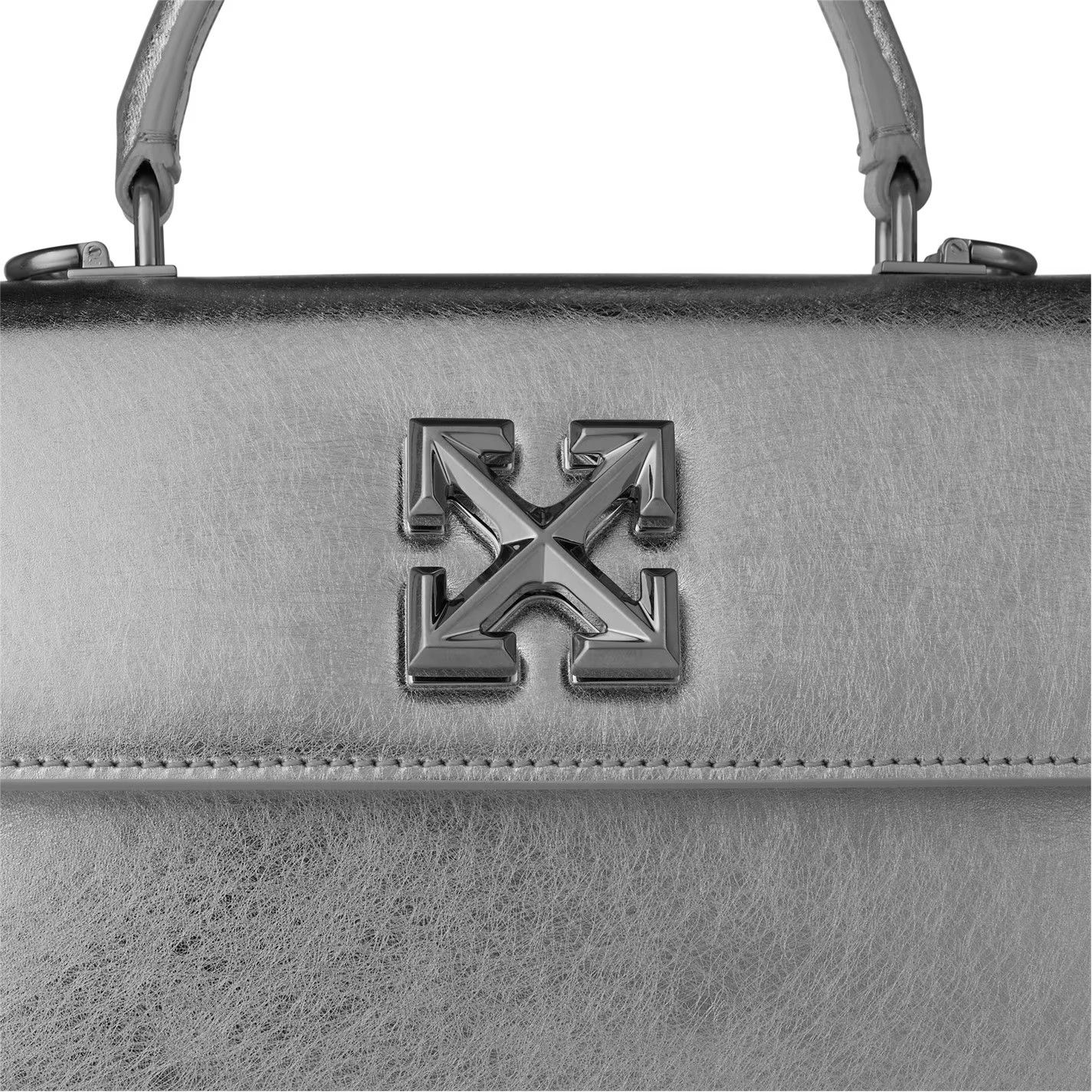 Off-White o1g2r1mq1224 Size: OS / Jitney 1.4 Top Handle Bag in Silver Size ONE SIZE - 3 Thumbnail