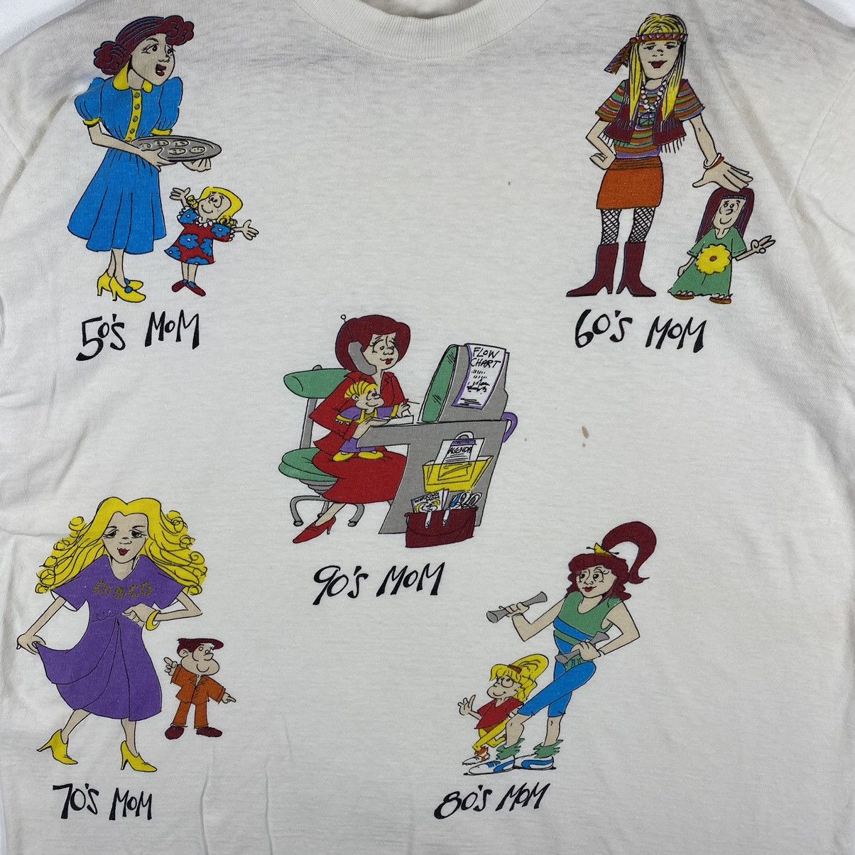 Vintage Vintage 90's RETRO MOM Graphic Tee Size US L / EU 52-54 / 3 - 3 Thumbnail