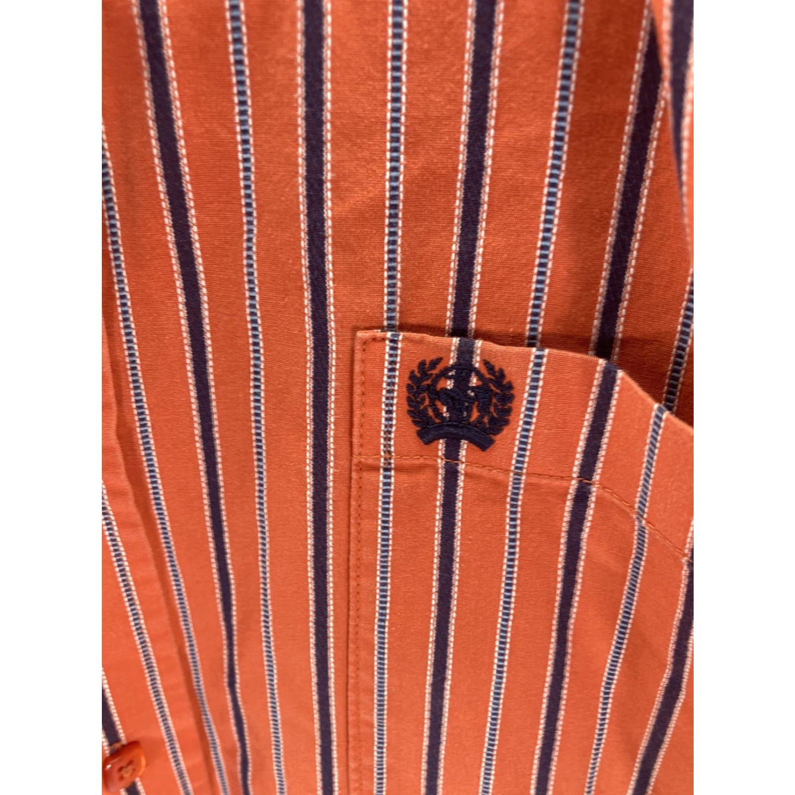 Vintage VINTAGE Cinch Western Shirt Men Medium Orange Stripe Long Sleeve Button-Up VTG Size US M / EU 48-50 / 2 - 4 Thumbnail