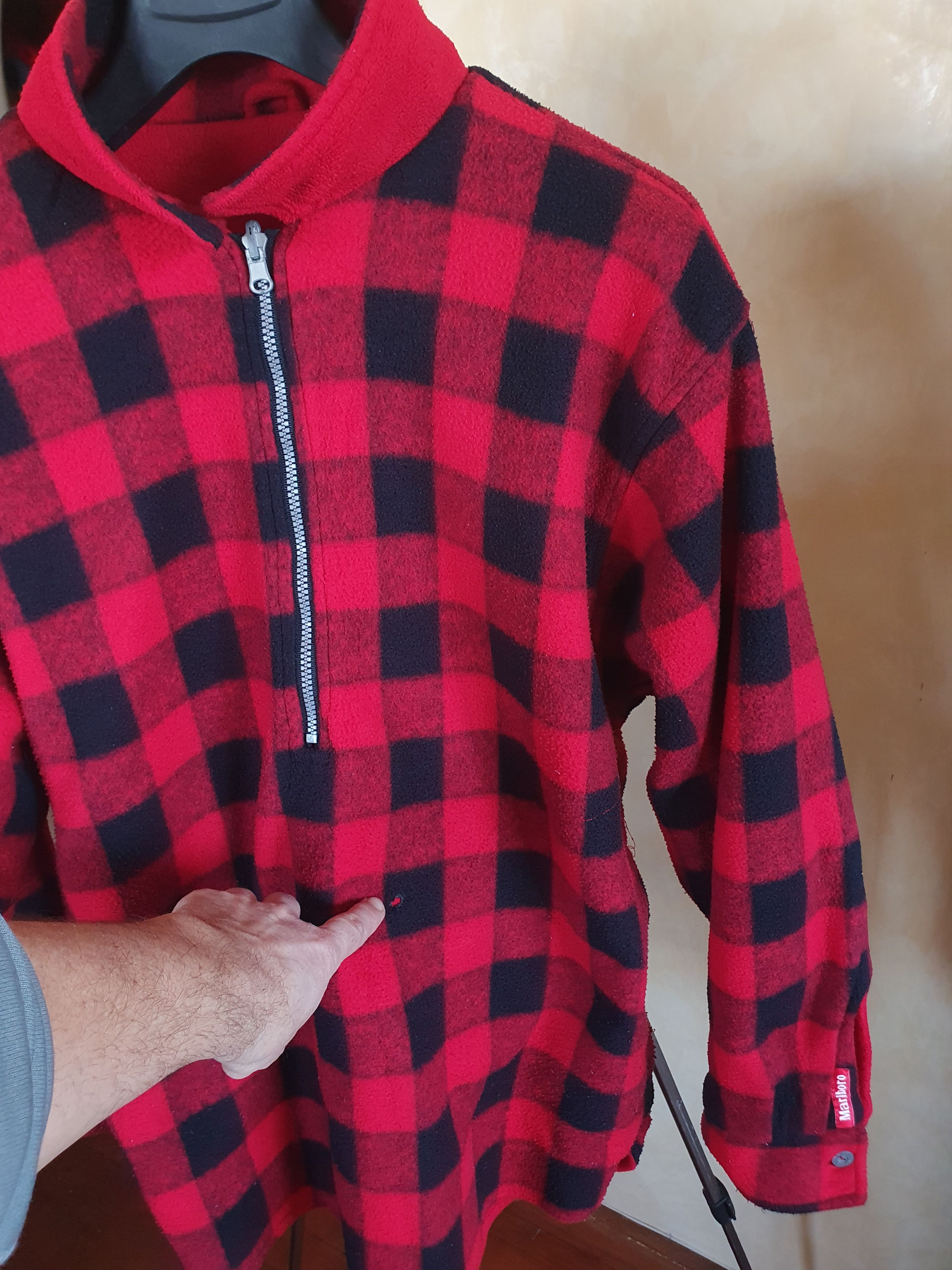 Marlboro × Vintage Marlboro Unlimited Vintage Reversable Fleece Buffalo Check L Size US L / EU 52-54 / 3 - 13 Thumbnail