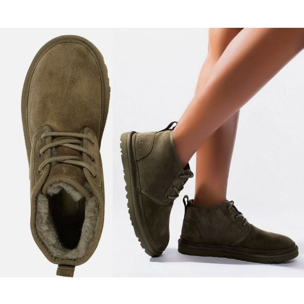 Ugg UGG Neumel II Women’s Chukka Boots – Olive – Cozy Luxe Size US 5 / IT 35 - 1 Thumbnail