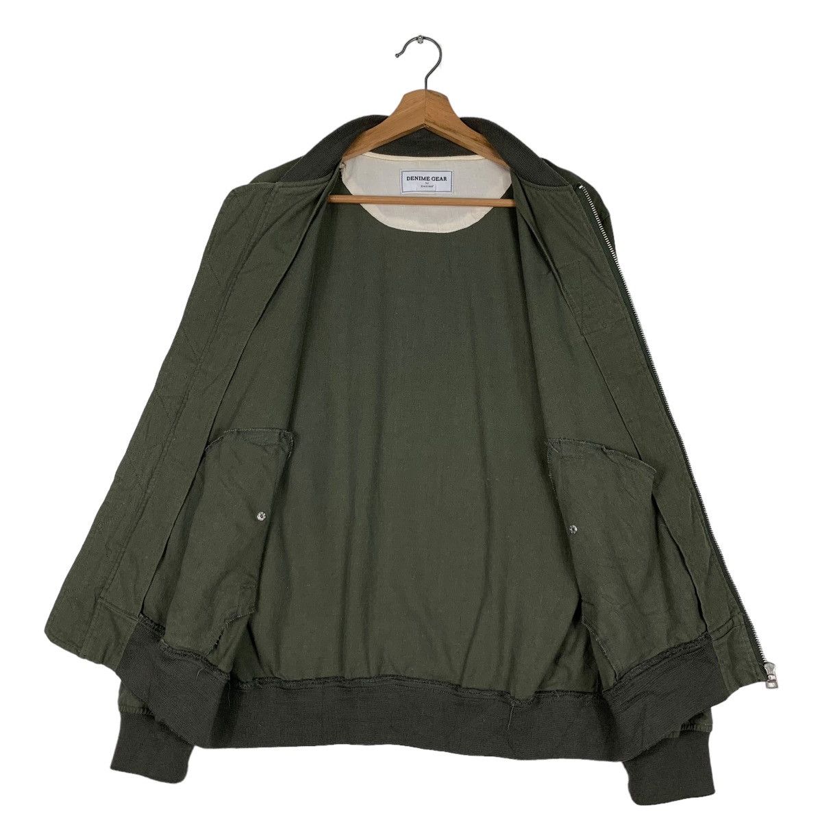 Denime DENIME GEAR Green Bomber Jacket #0933-C41 Size US L / EU 52-54 / 3 - 11 Thumbnail