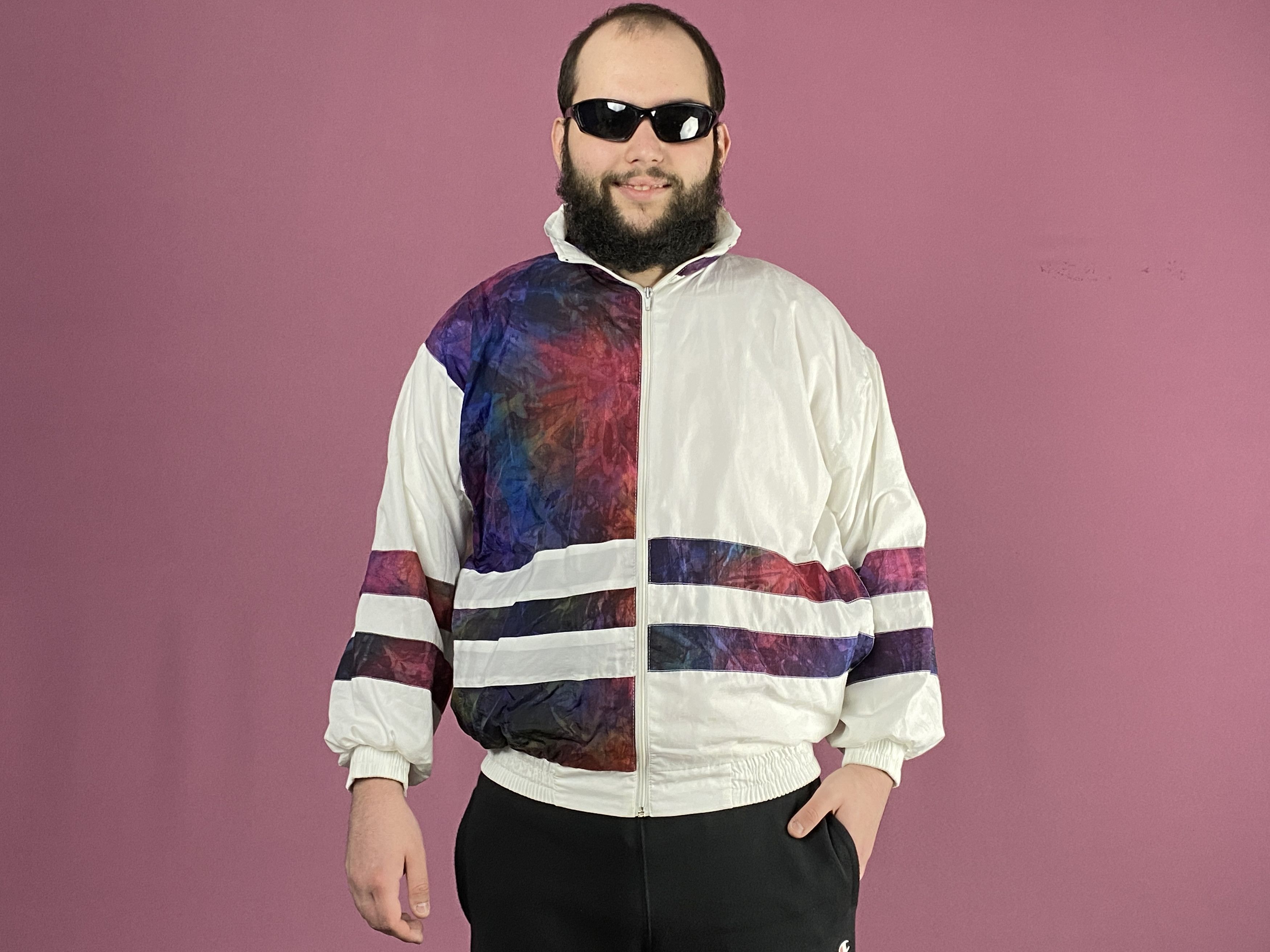 Vintage 90s Vintage Men's Windbreaker Jacket - M Size US M / EU 48-50 / 2 - 4 Thumbnail
