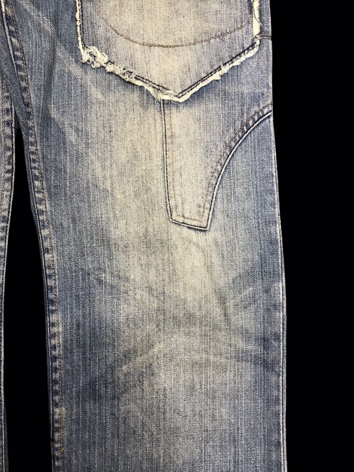 Japanese Brand 💥AVANT GARDE💥Root Three Unfinished Edge Style Denim F341 Size US 33 - 7 Thumbnail
