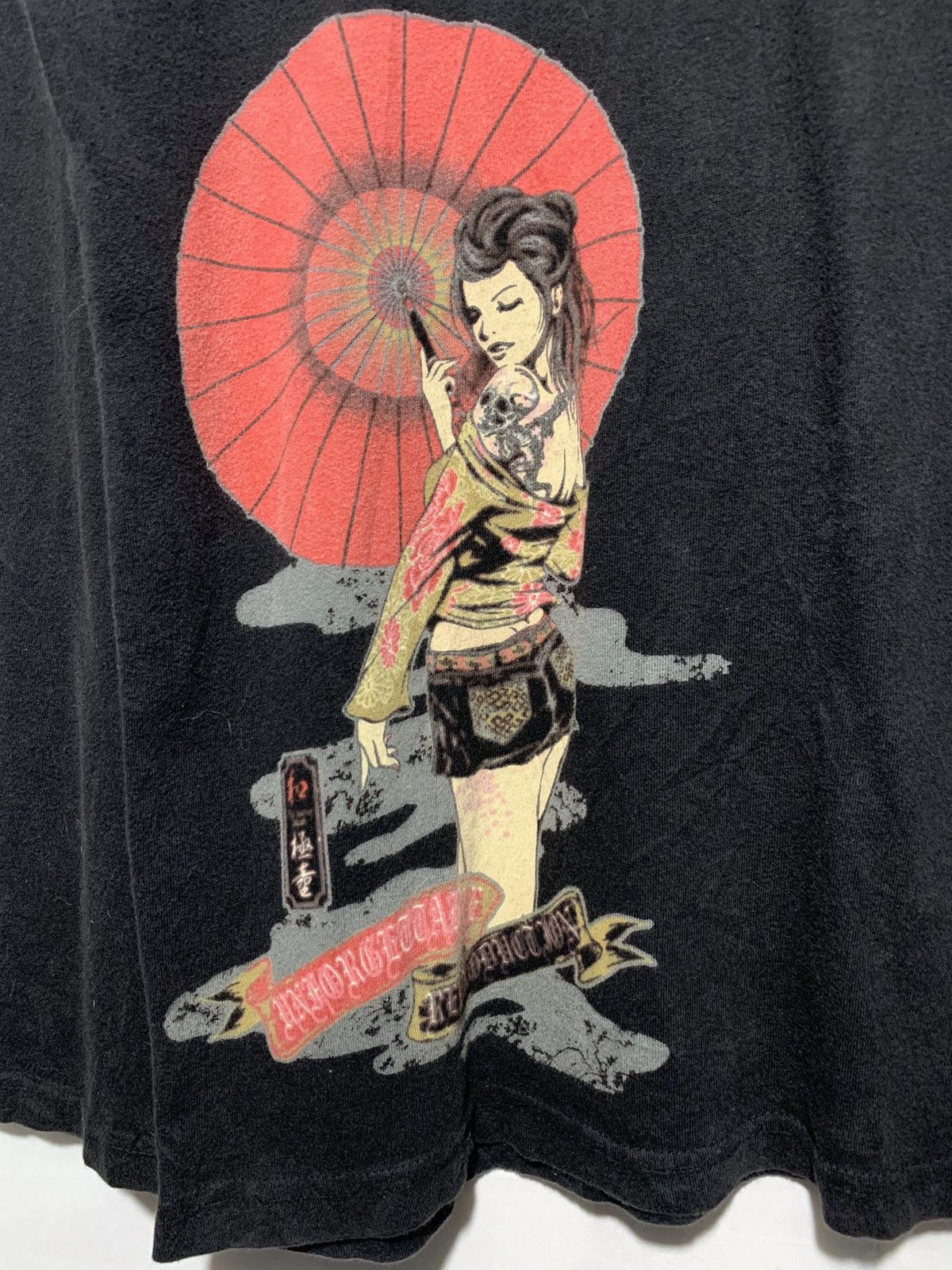 Beauty Beast Vintage Bullet Noise tattoo girl geisha sukajan button LS Size US M / EU 48-50 / 2 - 8 Thumbnail