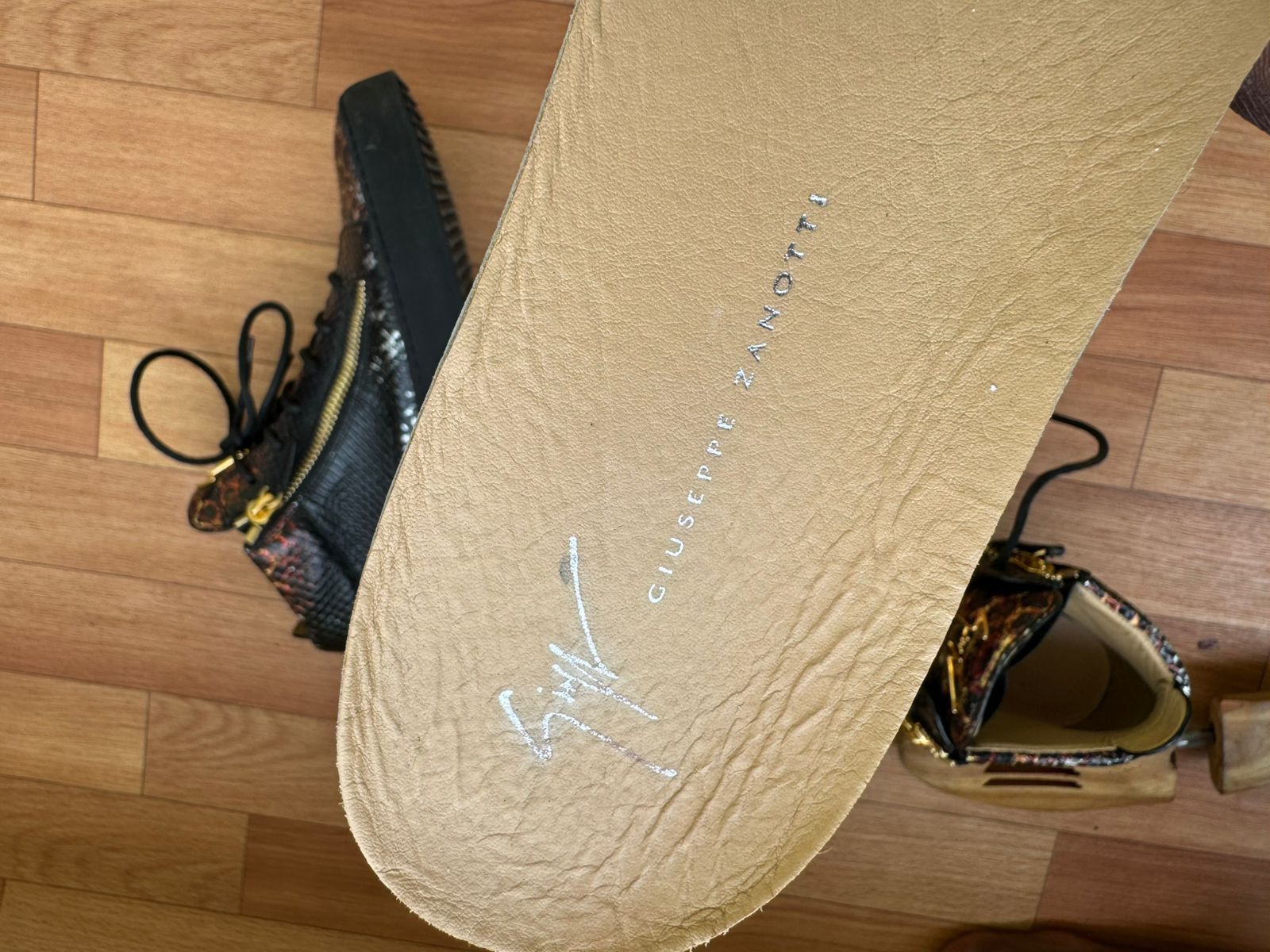 Giuseppe Zanotti 🐍 Giuseppe Zanotti " Snake Skin " Hightop Sneakers Size US 9 / EU 42 - 17 Thumbnail