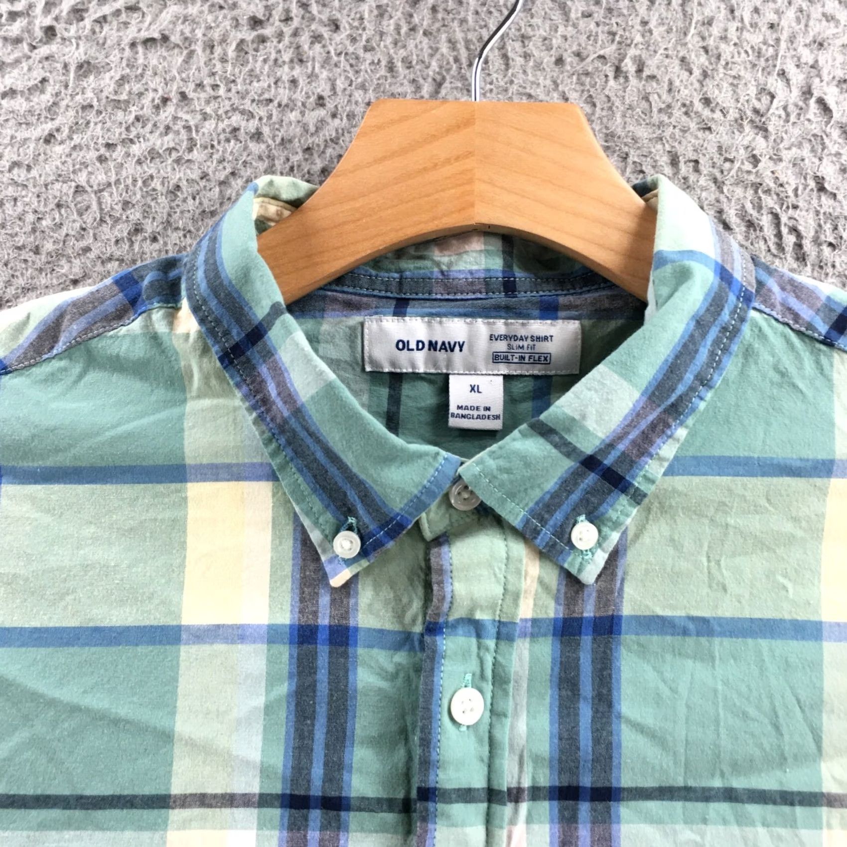 Old Navy Old Navy Slim Fit Button Down Shirt Mens XL Multicolor Plaid Long Sleeve NEW Size US XL / EU 56 / 4 - 3 Thumbnail