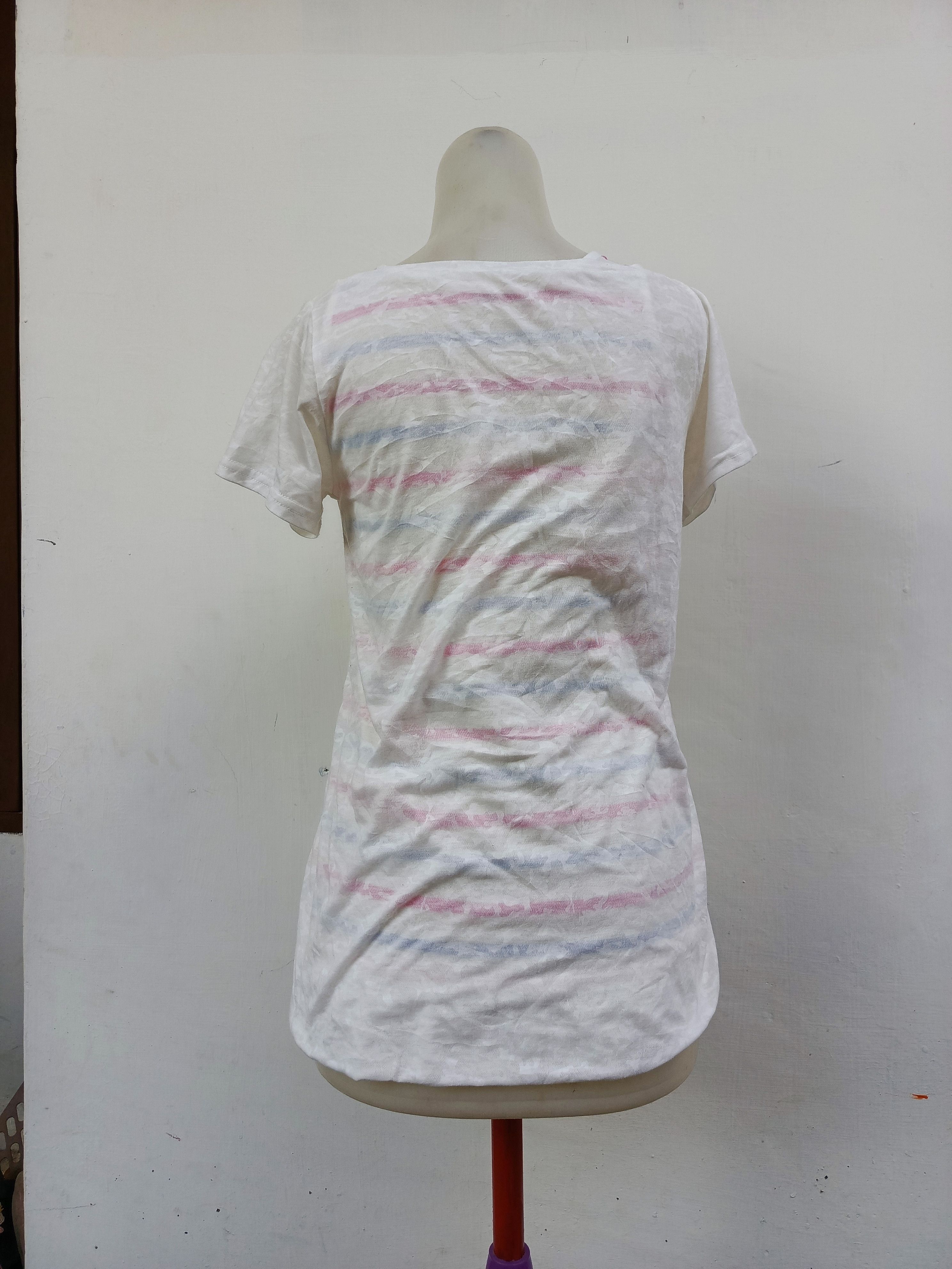 Japanese Brand COLZA Smiley Face Graphic T-Shirt White Y2K Tee Size S / US 4 / IT 40 - 4 Thumbnail