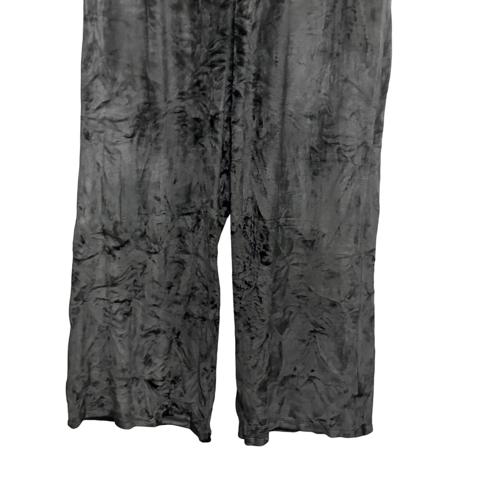 Michael Kors Michael Kors Pull On Pants Pockets Velour Black Womens L NWT Size 32" / US 10 / IT 46 - 4 Thumbnail