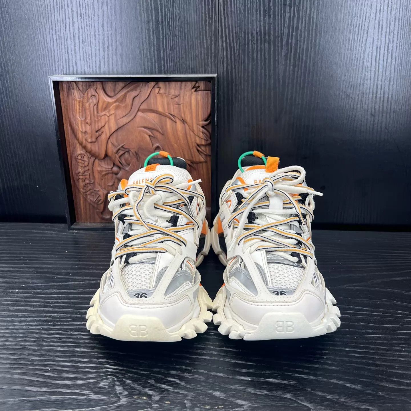 Balenciaga Balenciaga Track White Orange 36 Women's Like New Size US 6 / IT 36 - 4 Thumbnail