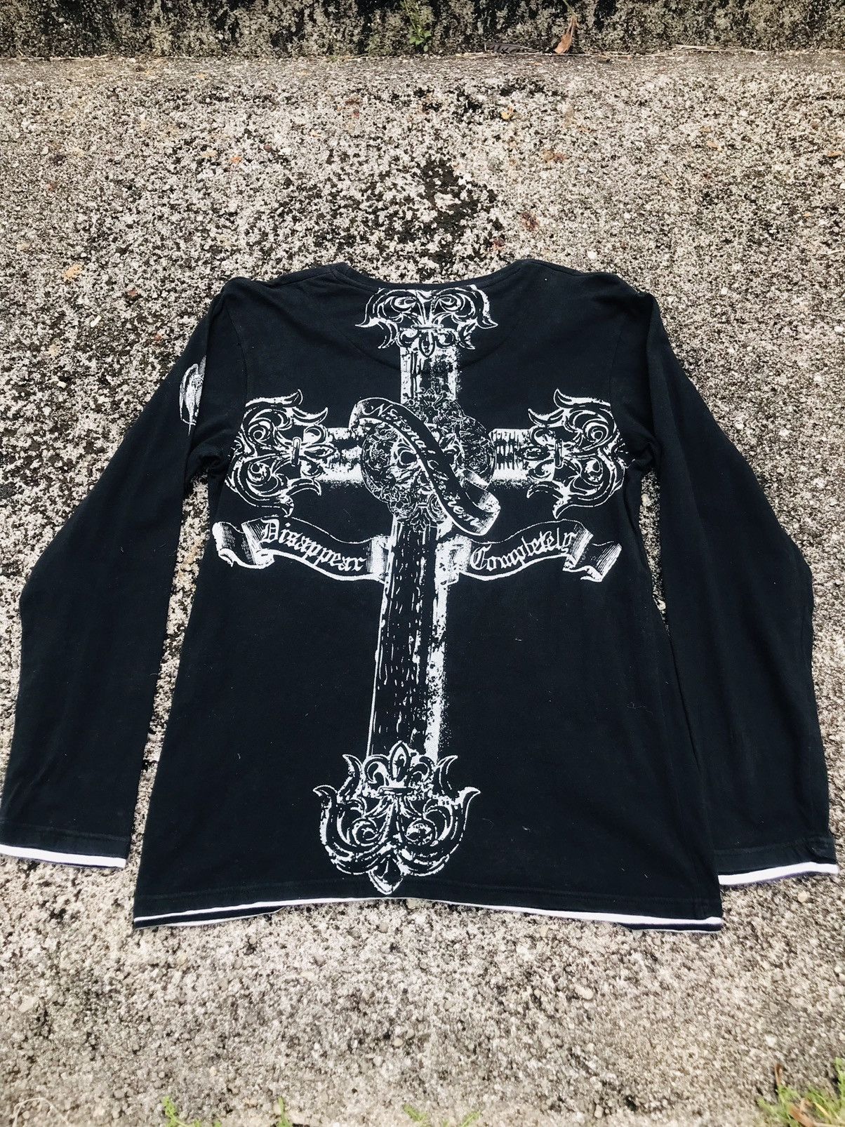 Seditionaries × Vintage Y2k skull & Cross longsleeve Tshirt Size US L / EU 52-54 / 3 - 2 Thumbnail