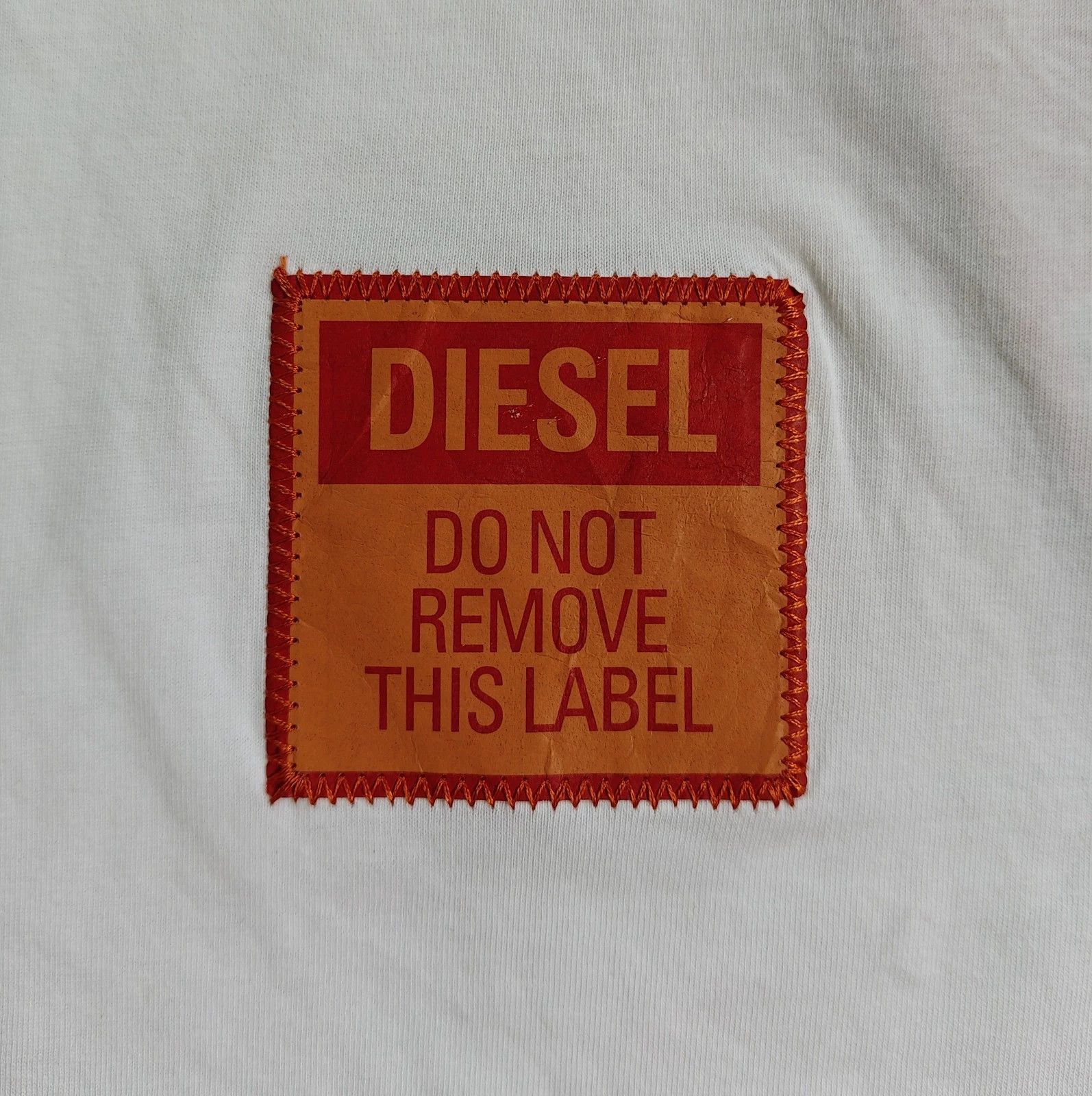 Diesel DIESEL White T-Shirt With Logo Patch FTP 4103 Size US XL / EU 56 / 4 - 3 Thumbnail